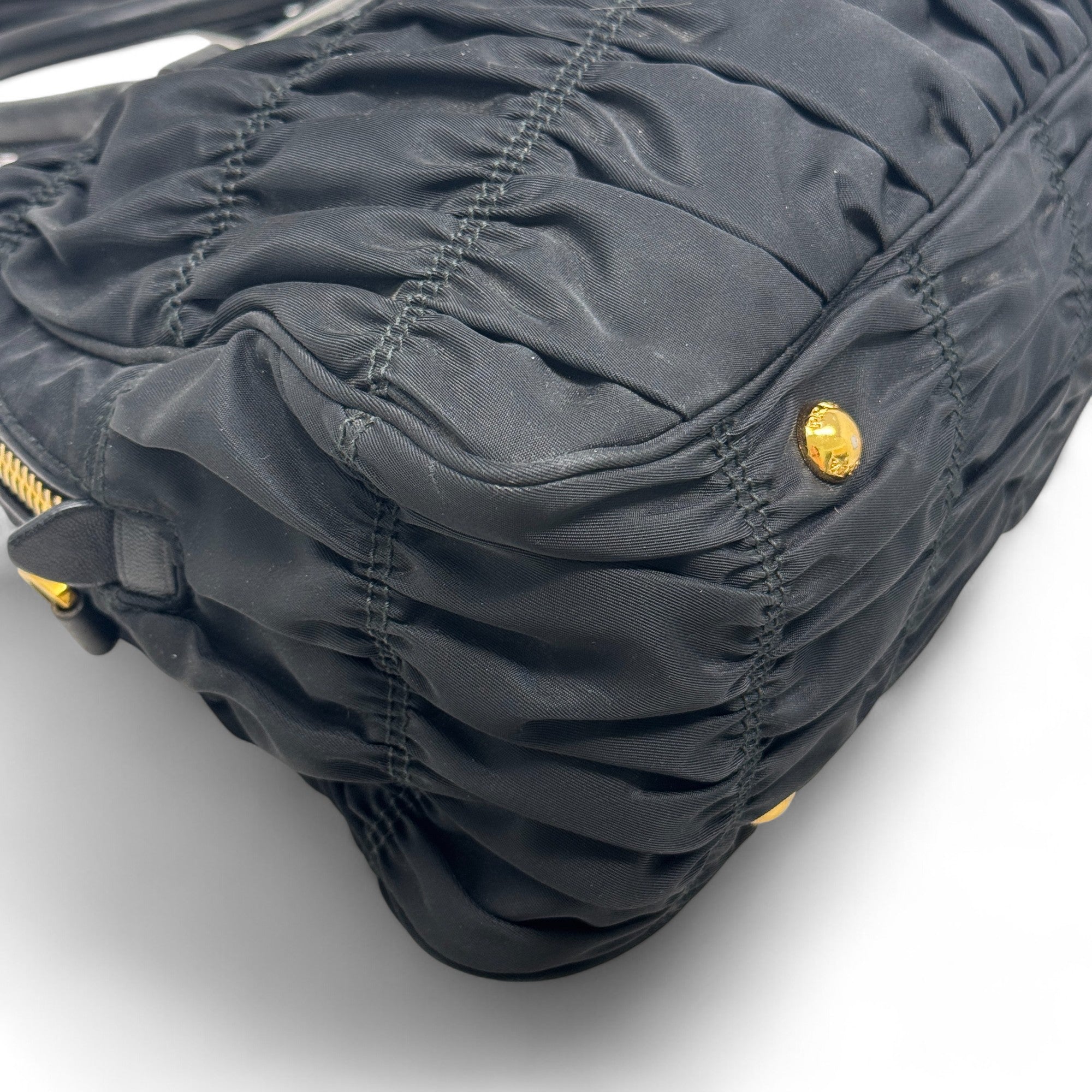 Prada Black Nylon Tessuto Gaufre Bag