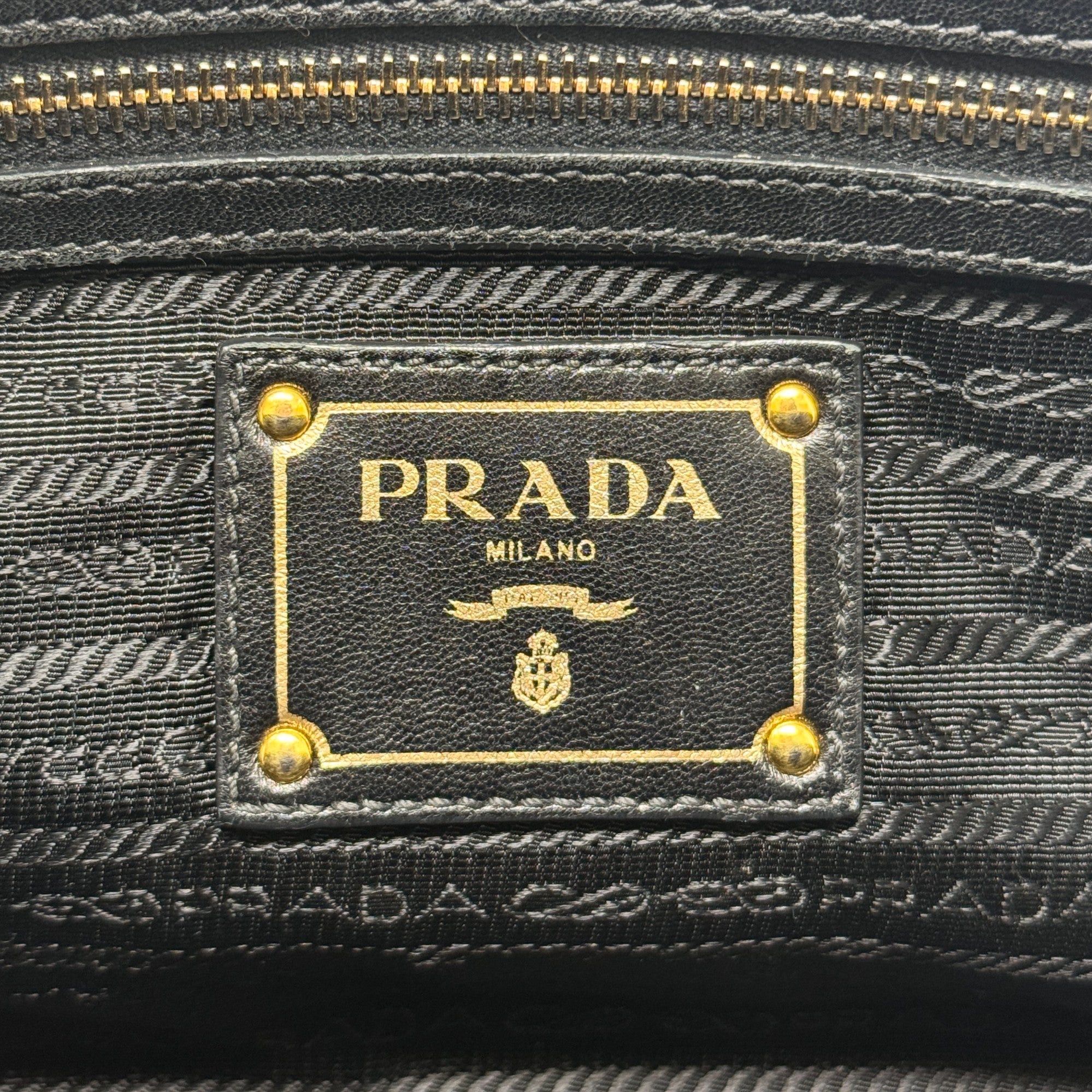 Prada Black Nylon Tessuto Gaufre Bag