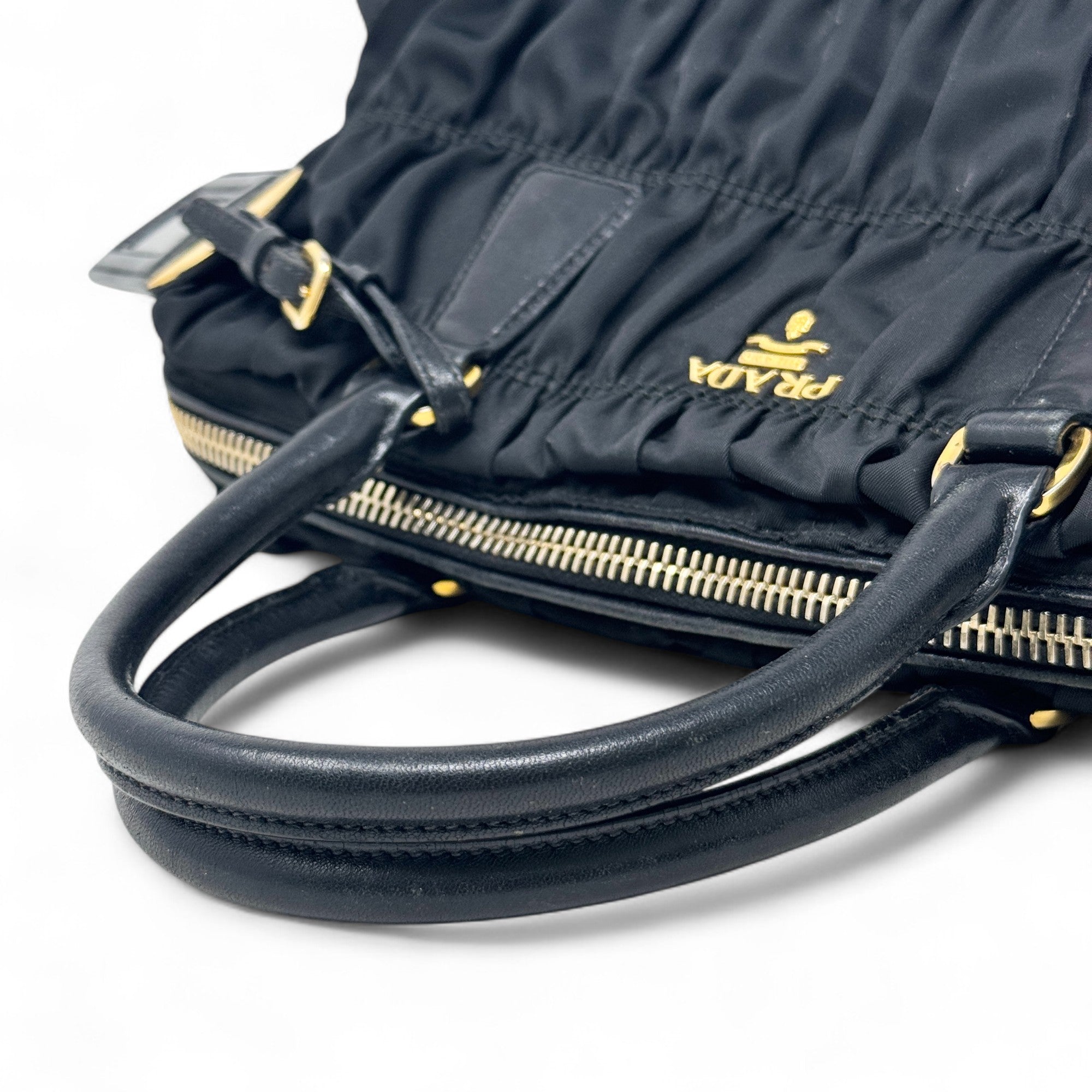Prada Black Nylon Tessuto Gaufre Bag