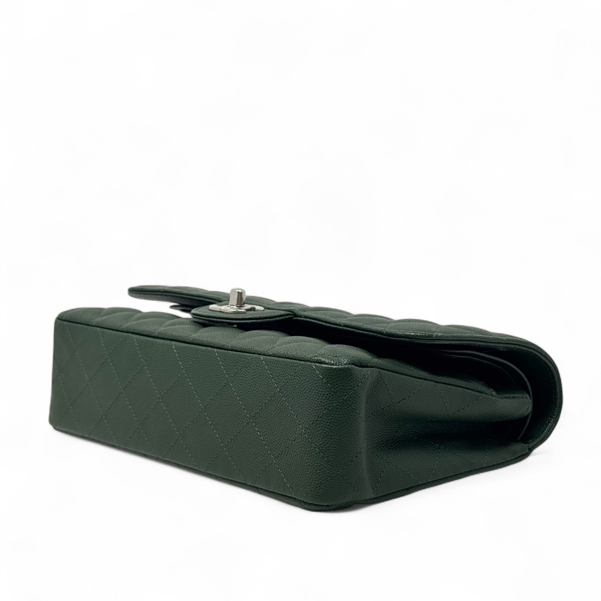 Chanel Green Medium Classic Flap