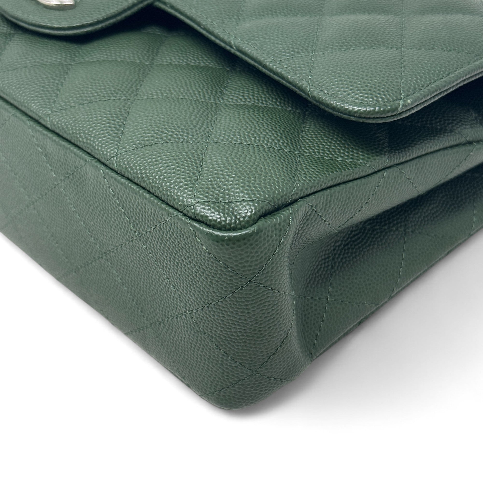 Chanel Green Medium Classic Flap