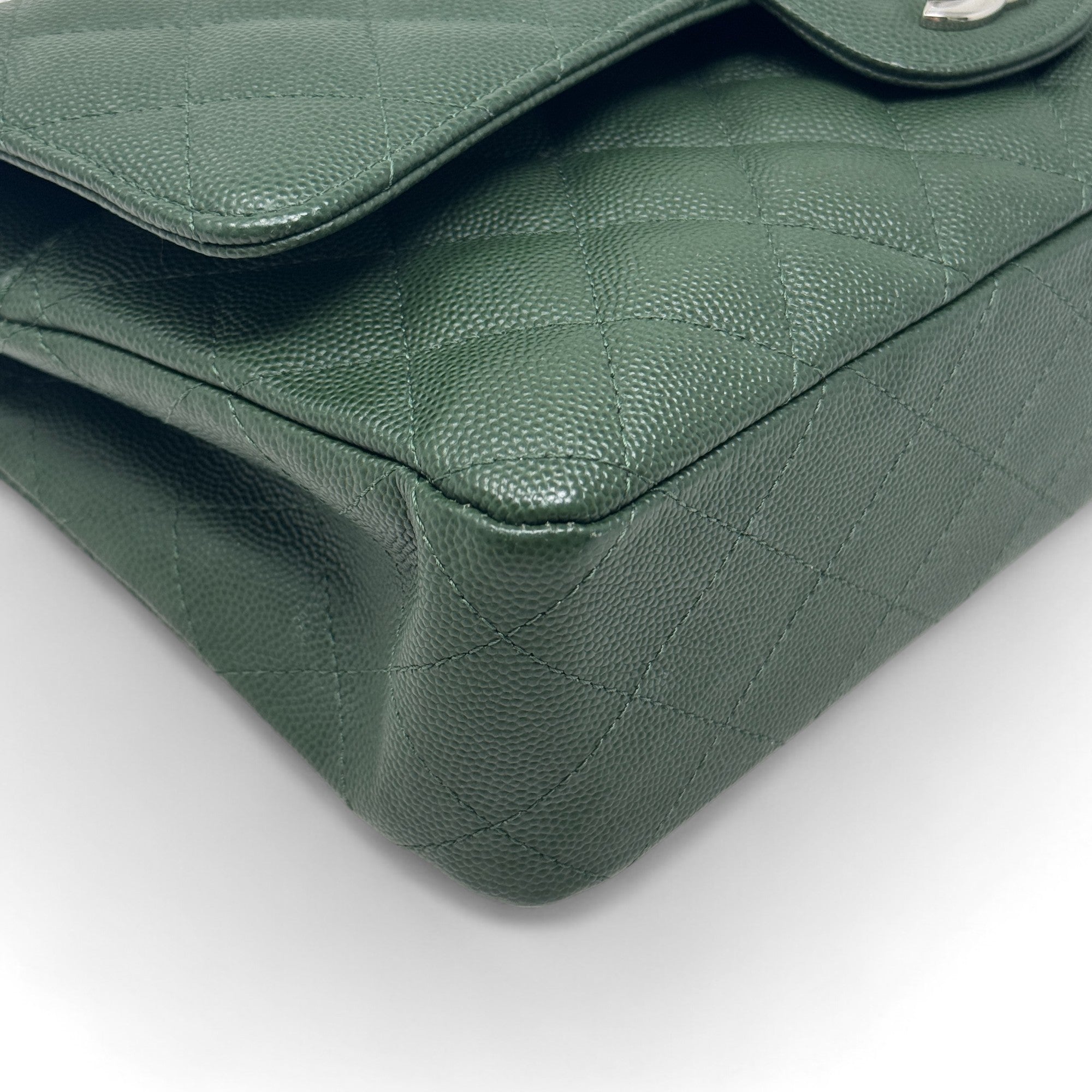 Chanel Green Medium Classic Flap