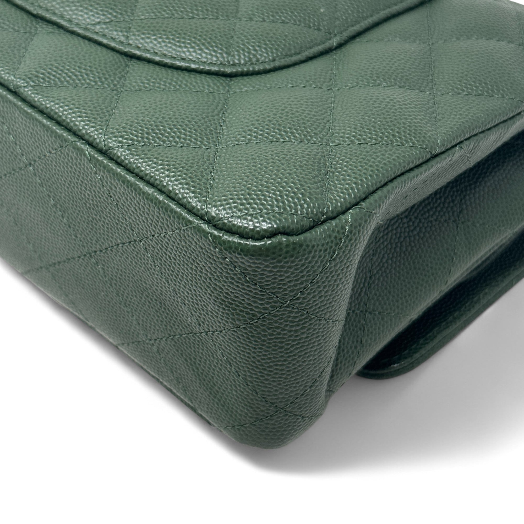 Chanel Green Medium Classic Flap