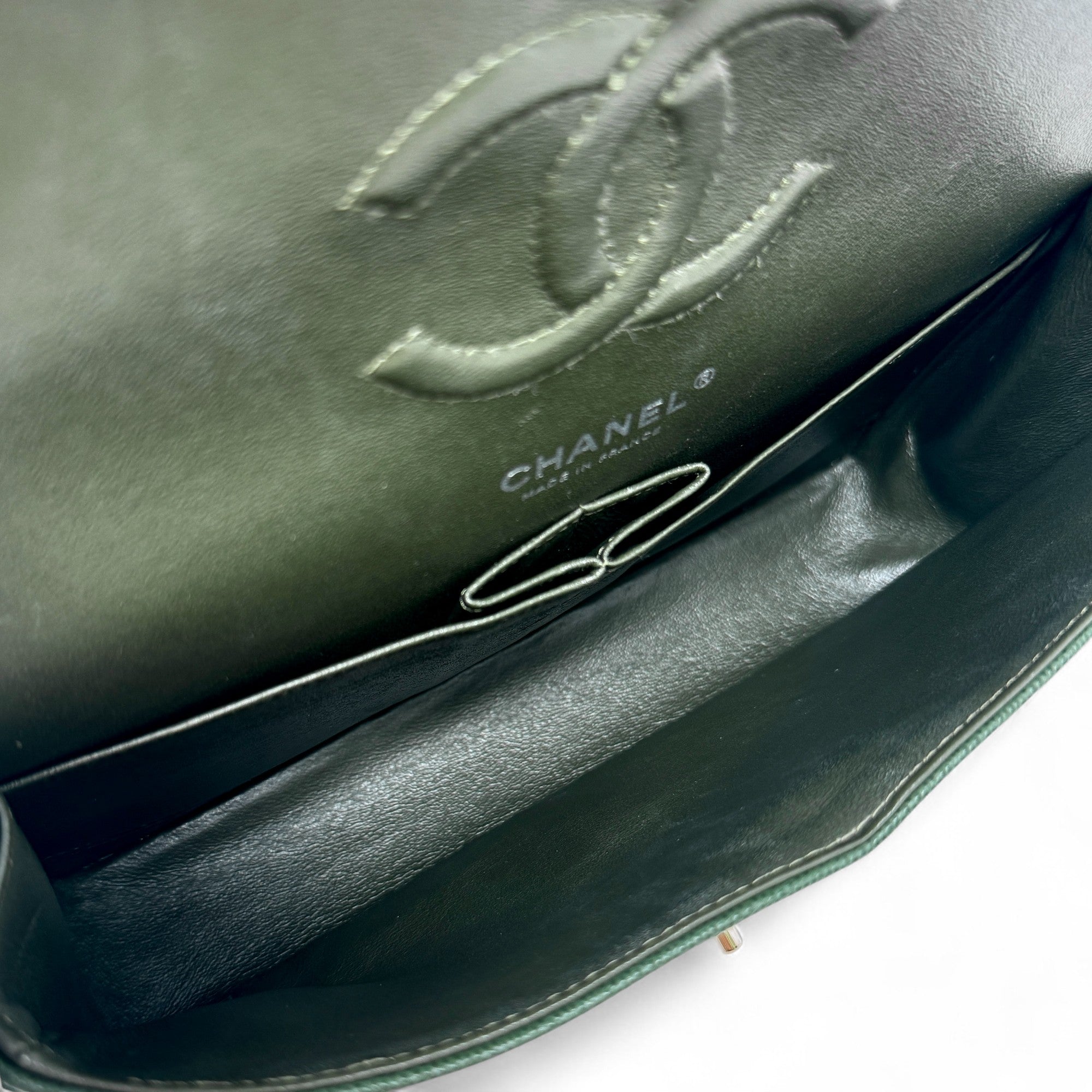 Chanel Green Medium Classic Flap