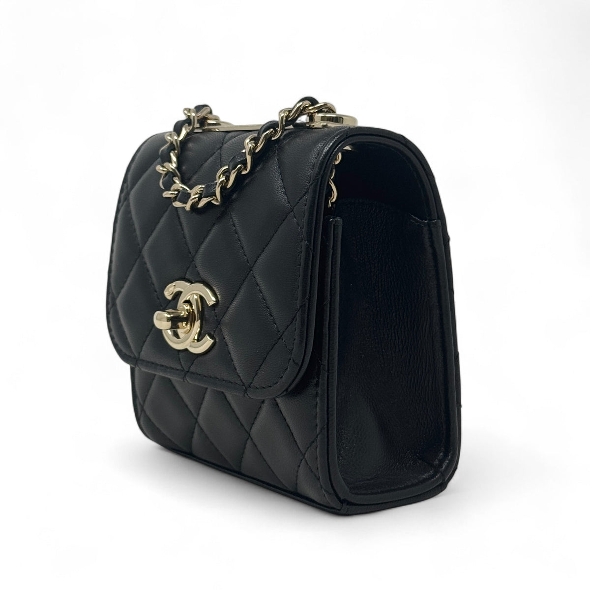 Chanel Black Micro Trendy CC Flap Jadore Couture