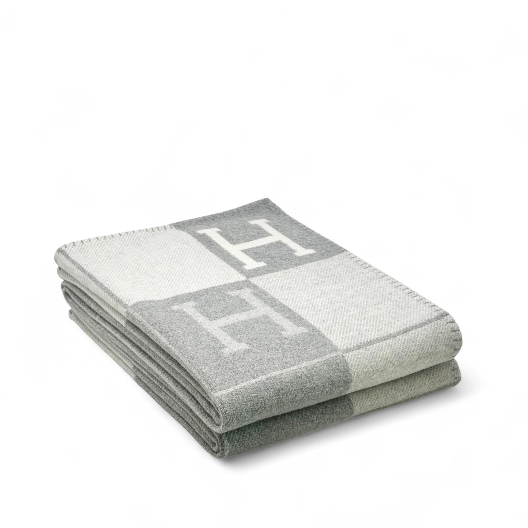 Hermes Gris Fonce Avalon Throw Blanket