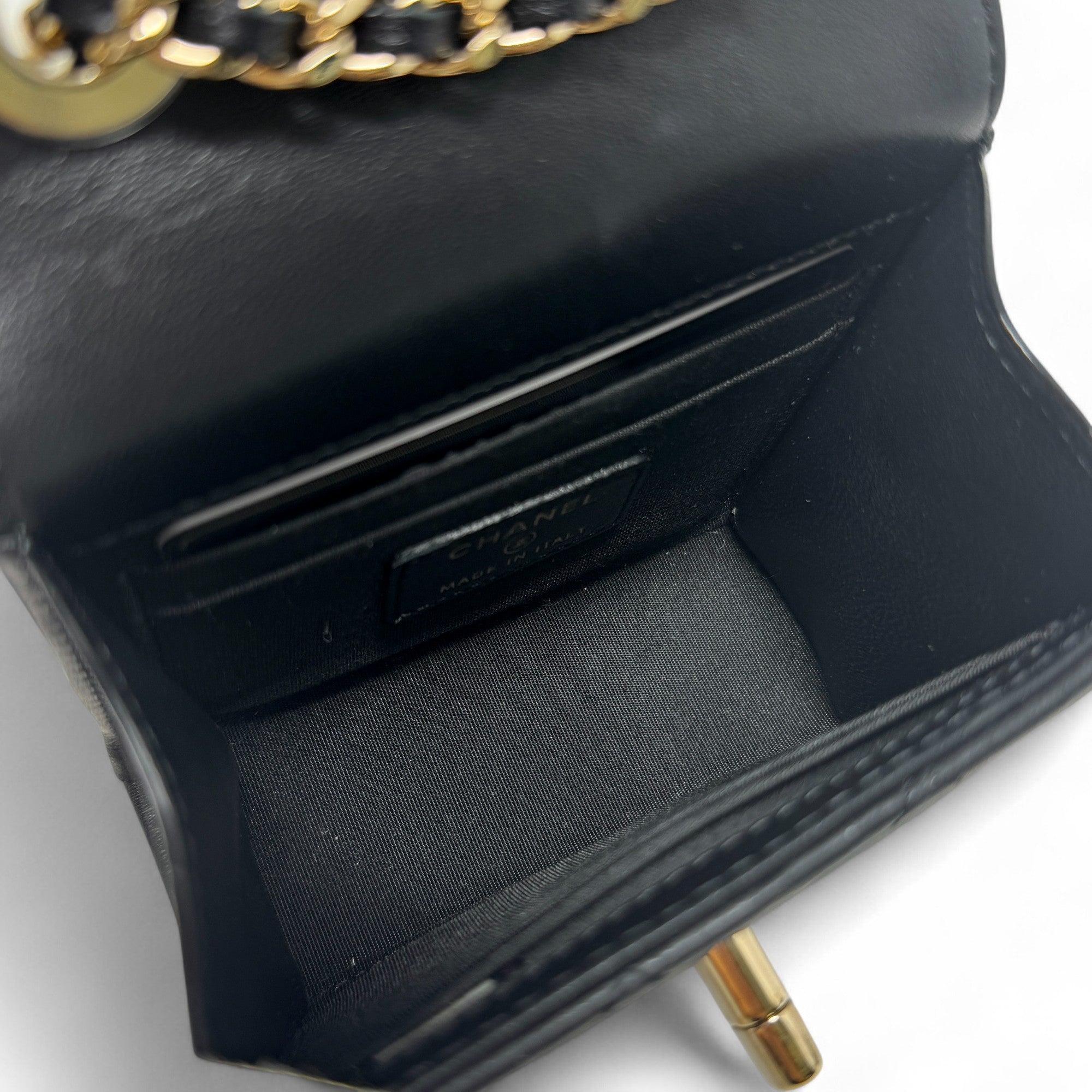 Chanel Black Micro Trendy CC Flap