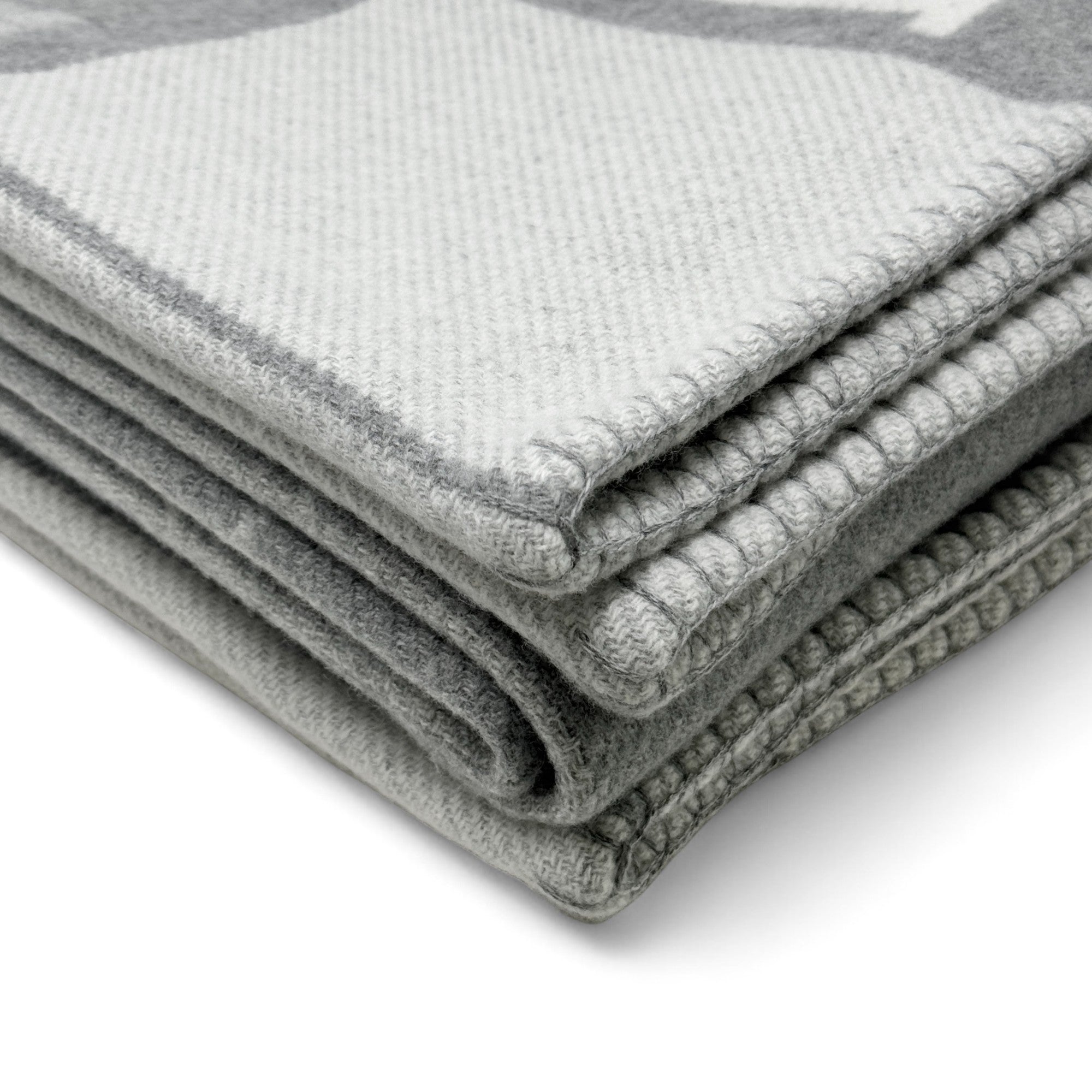 Hermes Gris Fonce Avalon Throw Blanket