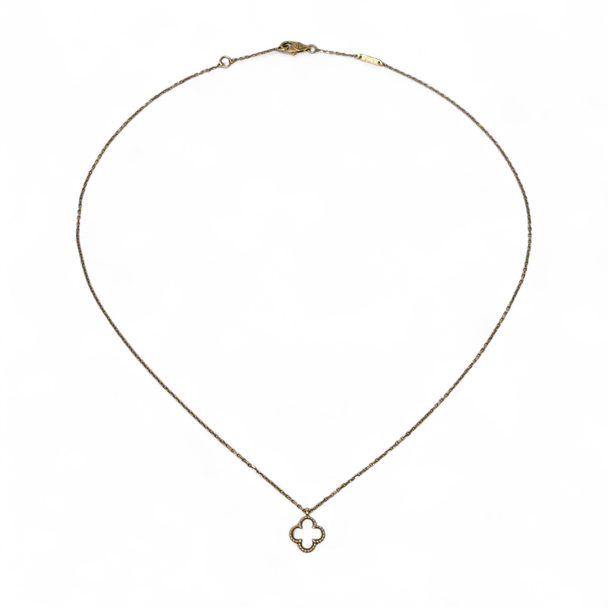 Van Cleef & Arpels Mother Of Pearl Sweet Alhambra Pendant