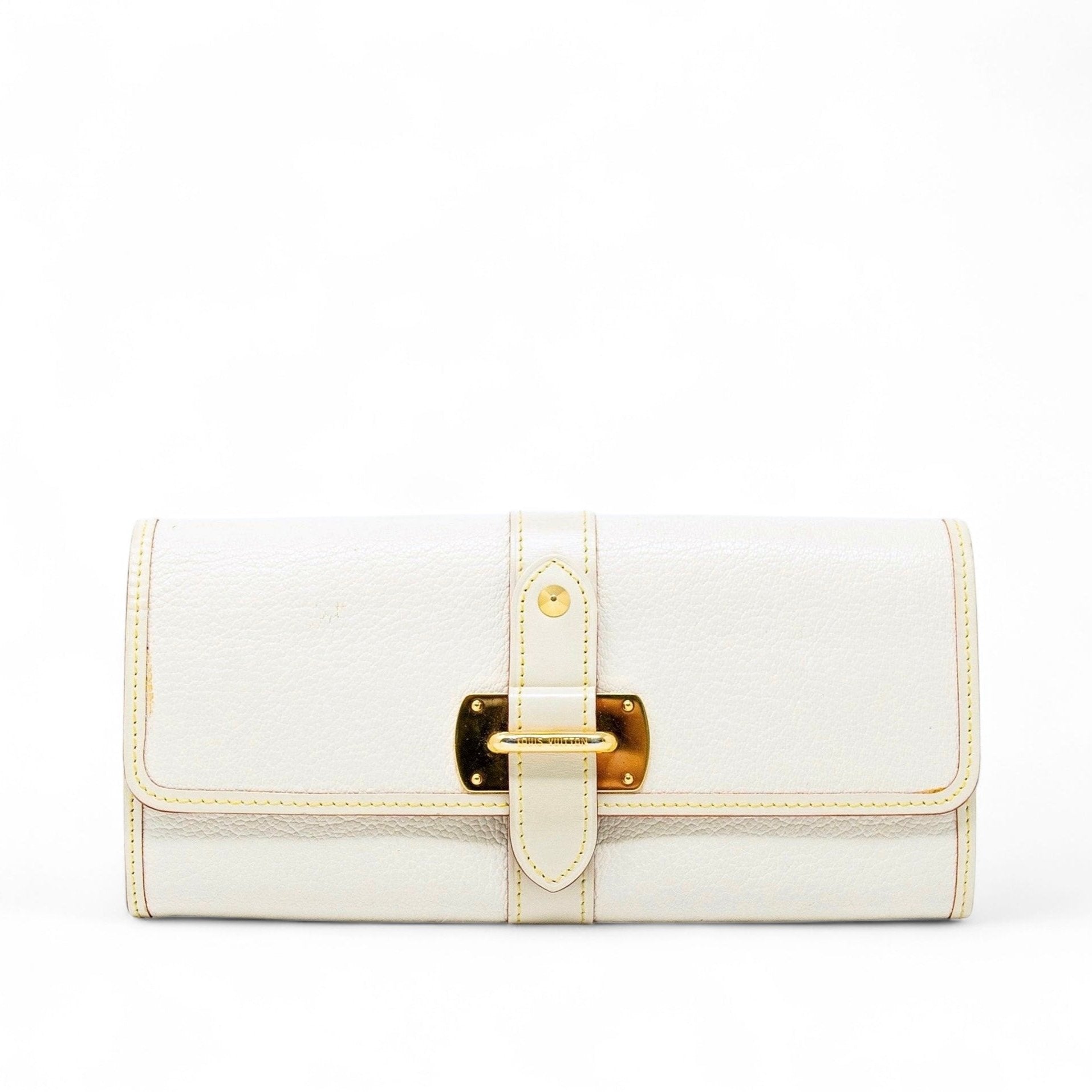 Louis Vuitton White Favori Suhali Wallet