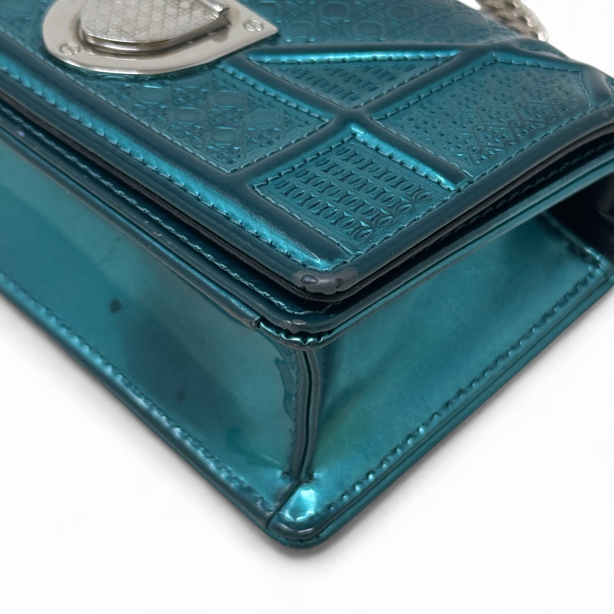Dior Turquoise Micro Diorama Bag