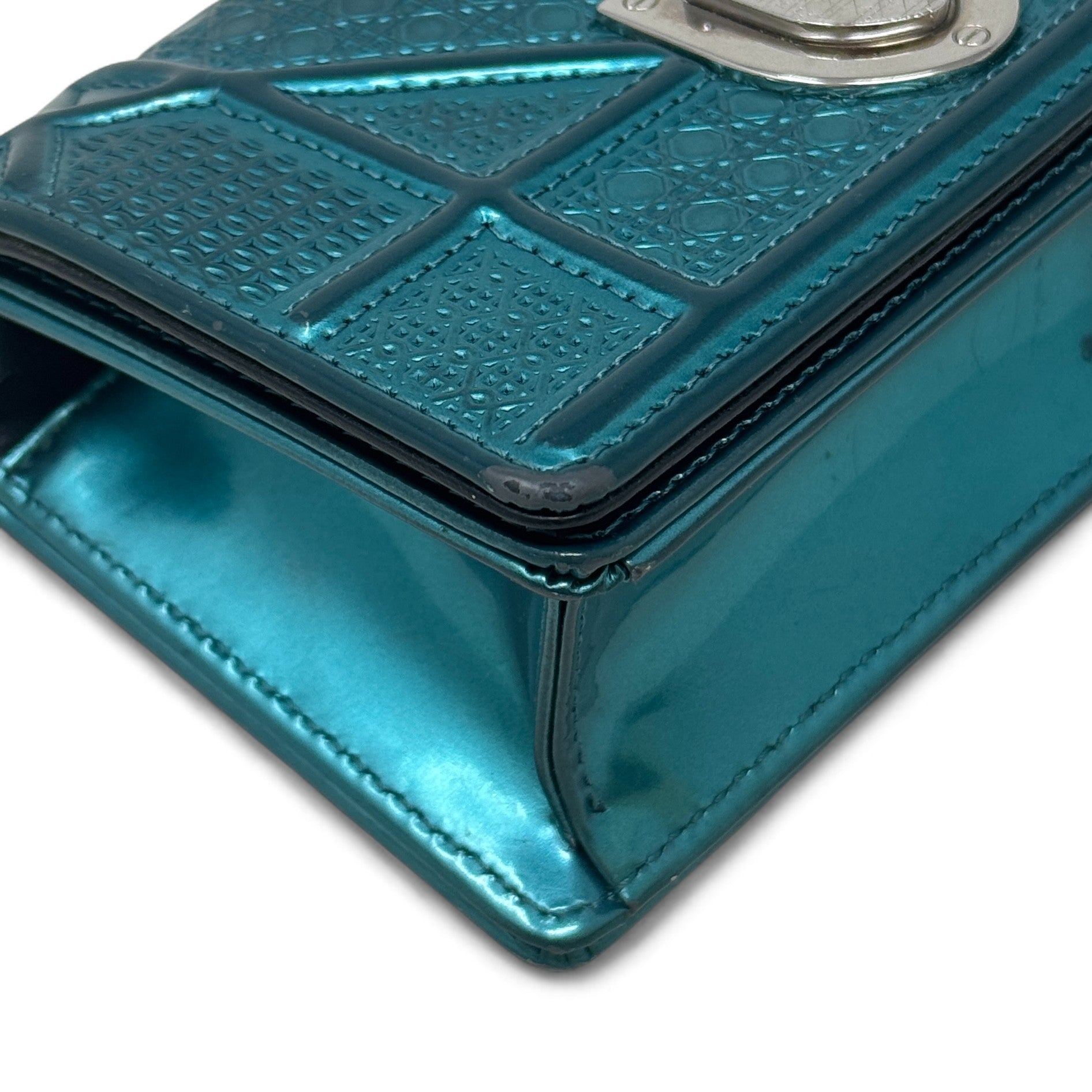 Dior Turquoise Micro Diorama Bag
