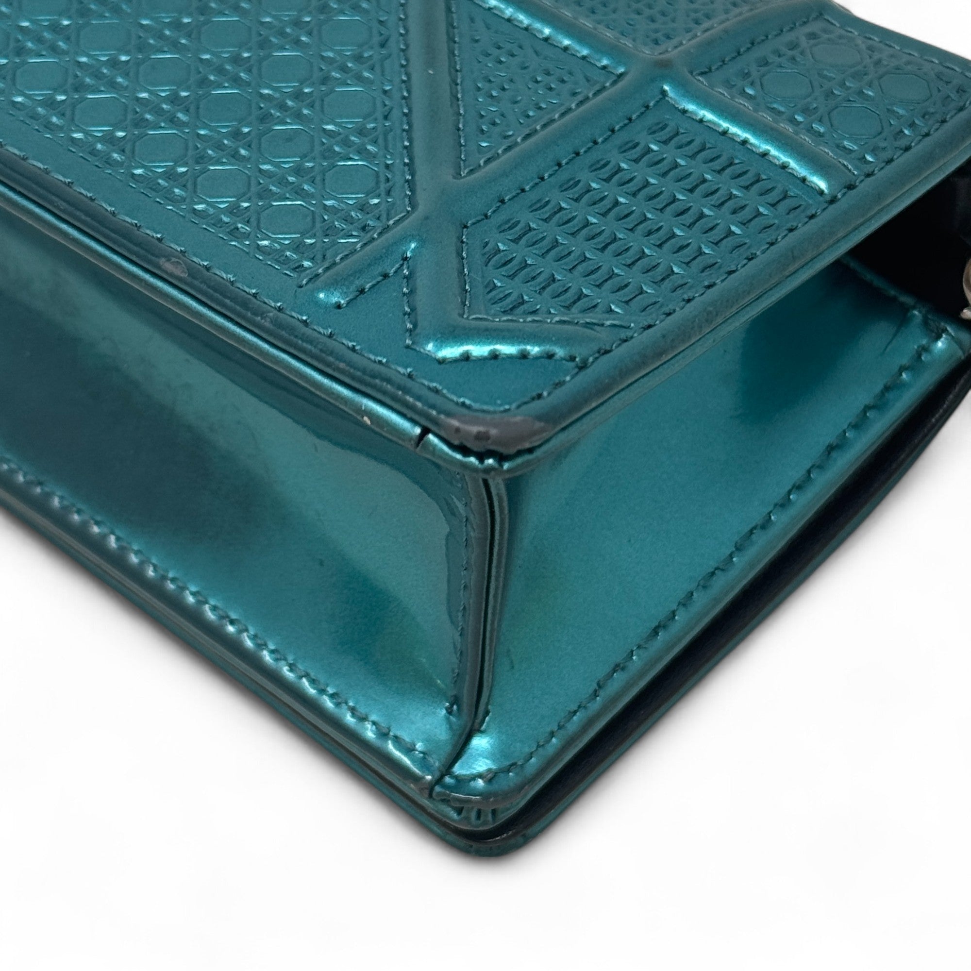 Dior Turquoise Micro Diorama Bag