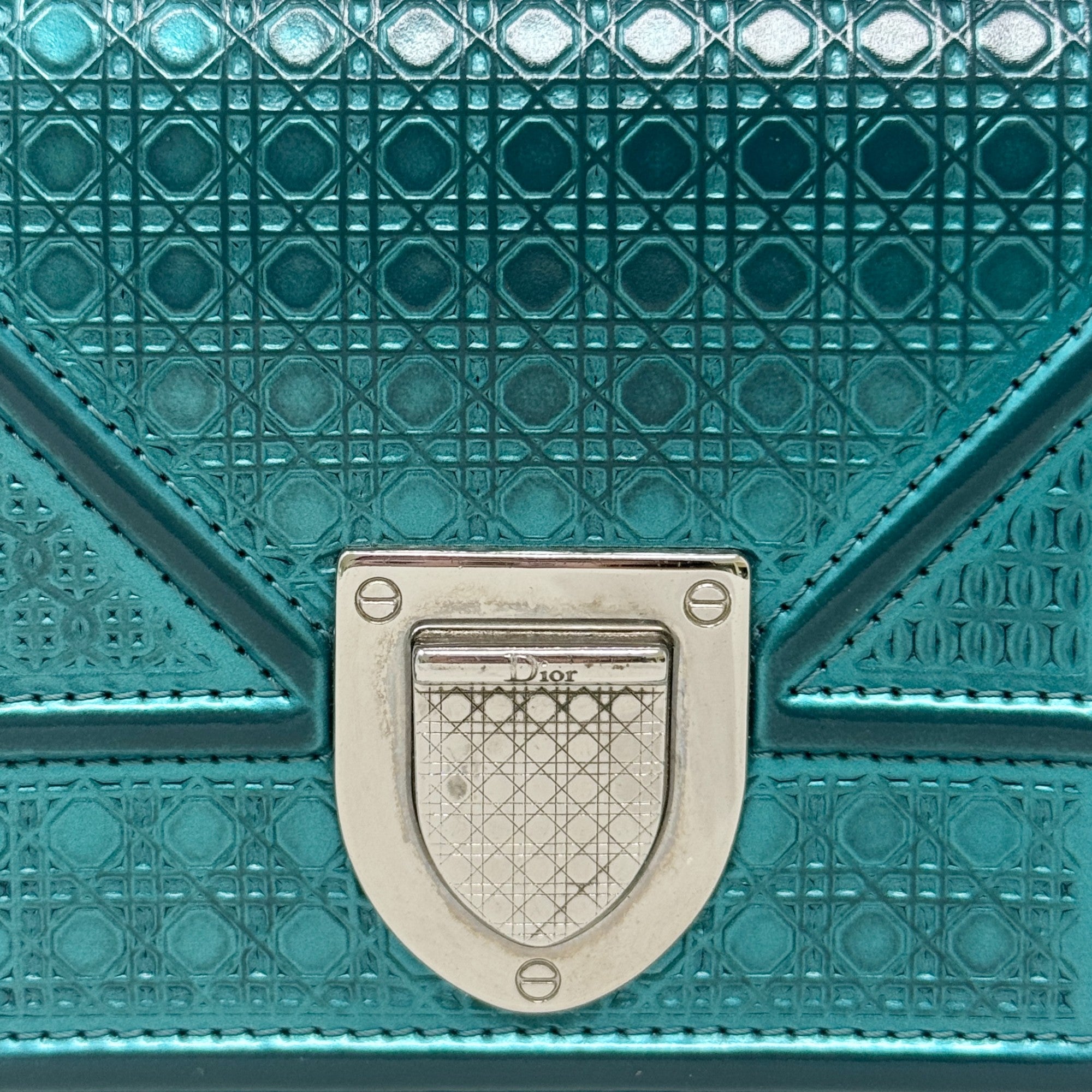 Dior Turquoise Micro Diorama Bag