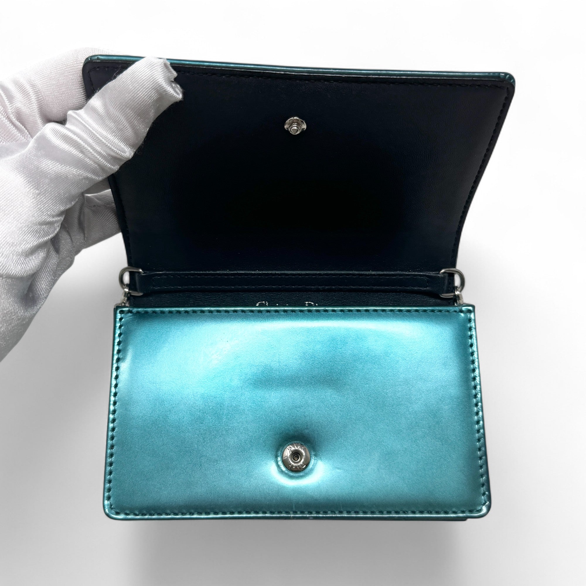 Dior Turquoise Micro Diorama Bag