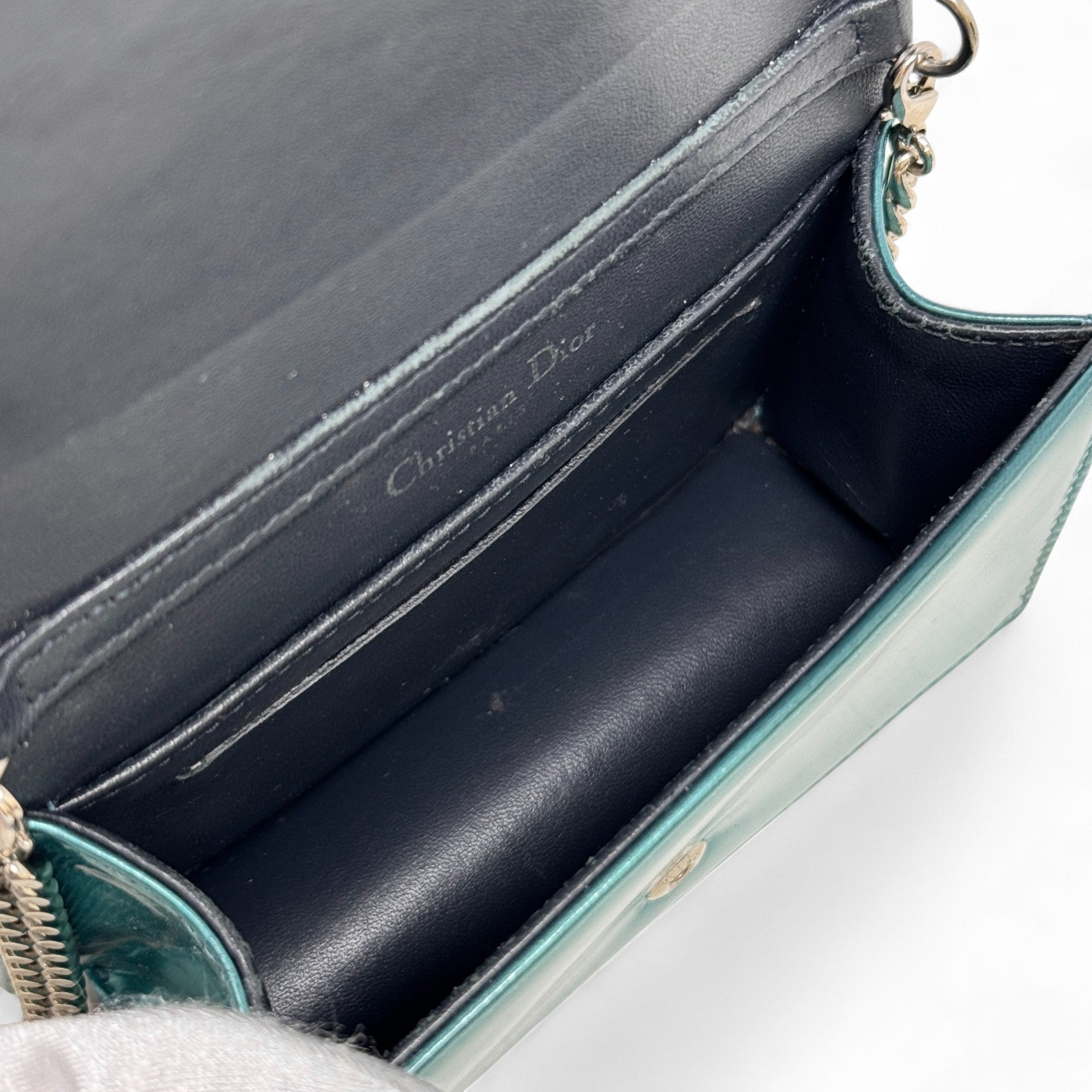 Dior Turquoise Micro Diorama Bag