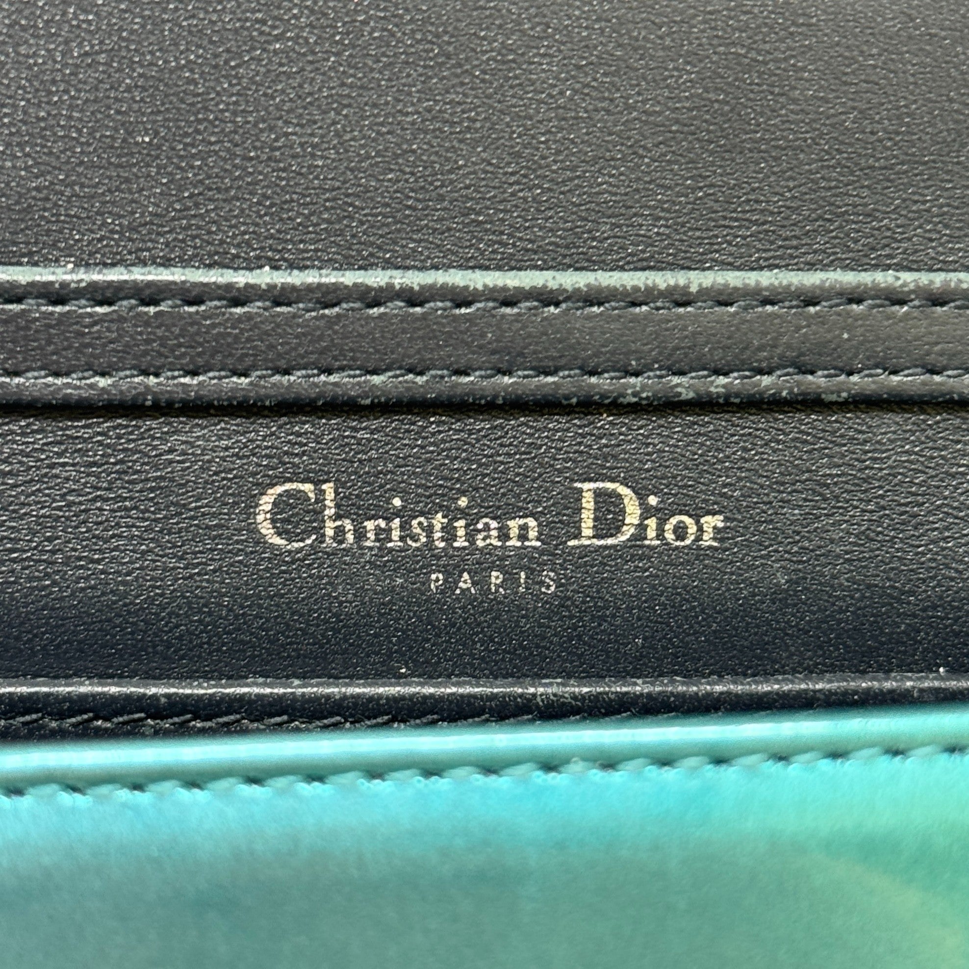 Dior Turquoise Micro Diorama Bag