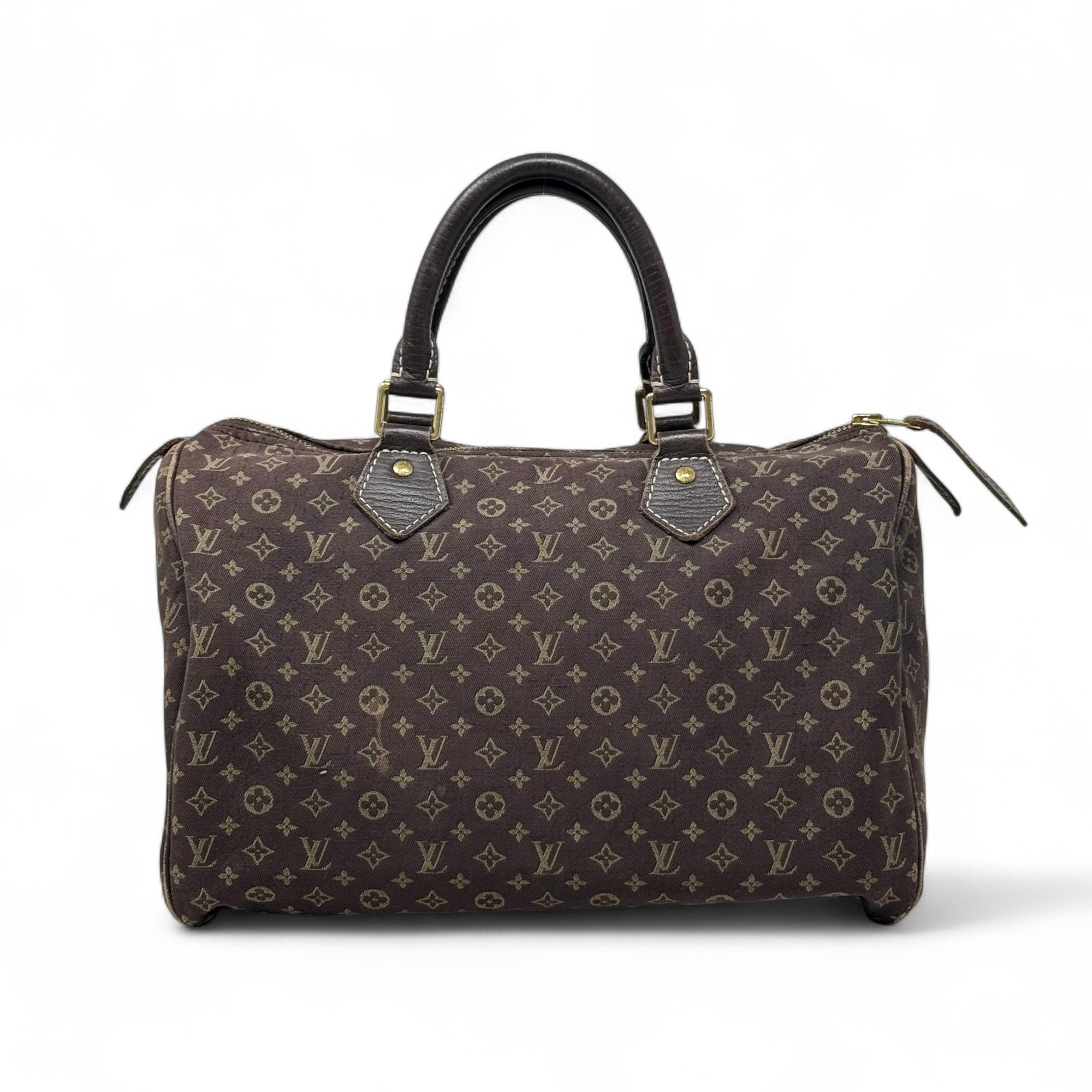 Louis Vuitton Ebene Mini Lin Speedy 30