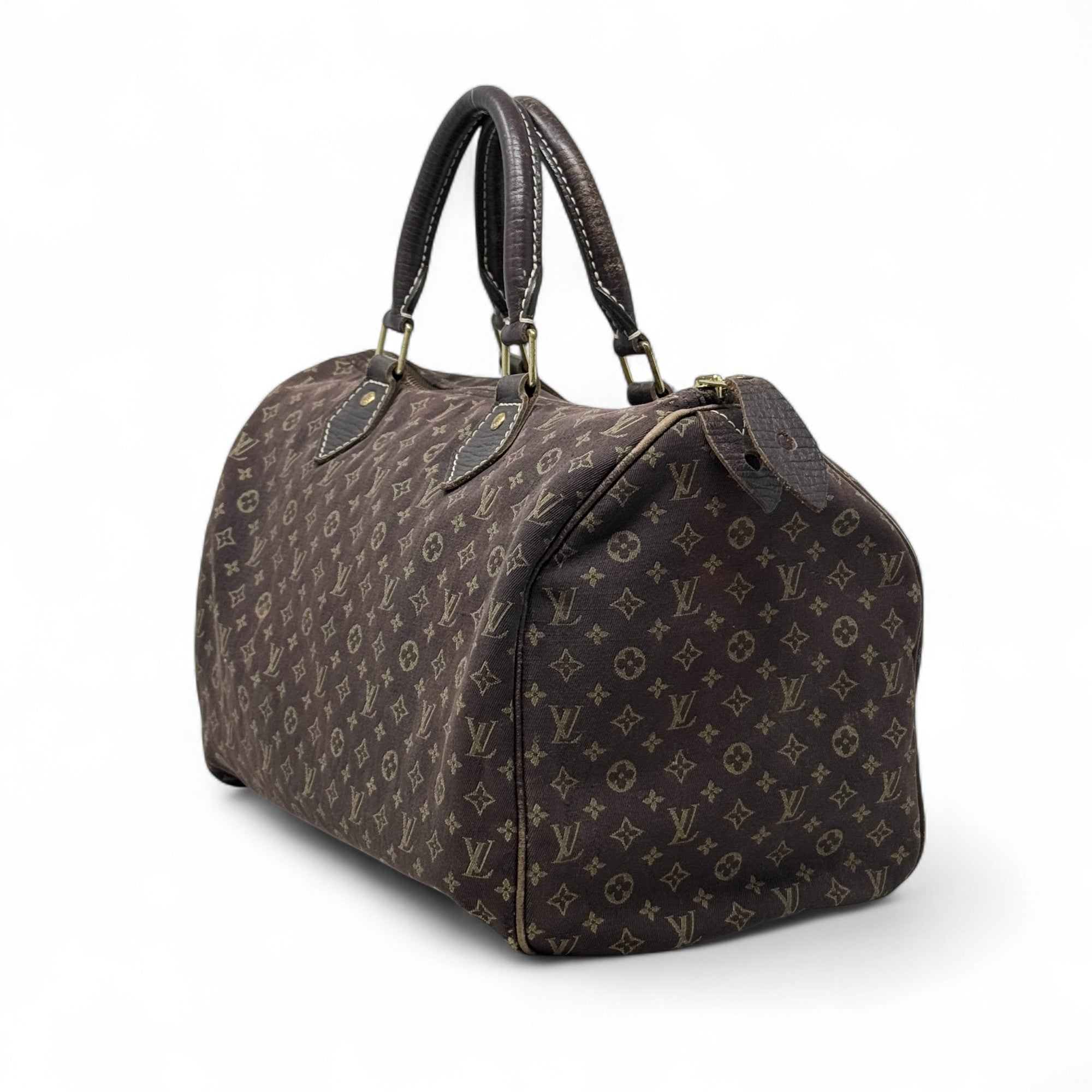 Louis Vuitton Ebene Mini Lin Speedy 30