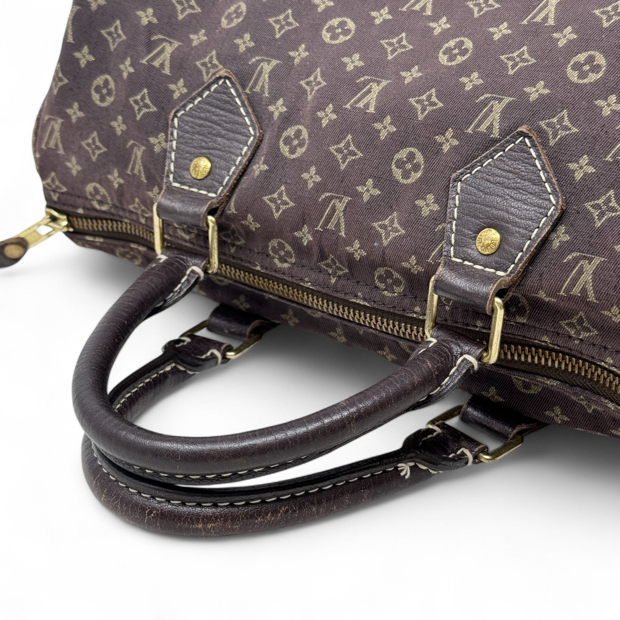 Louis Vuitton Ebene Mini Lin Speedy 30