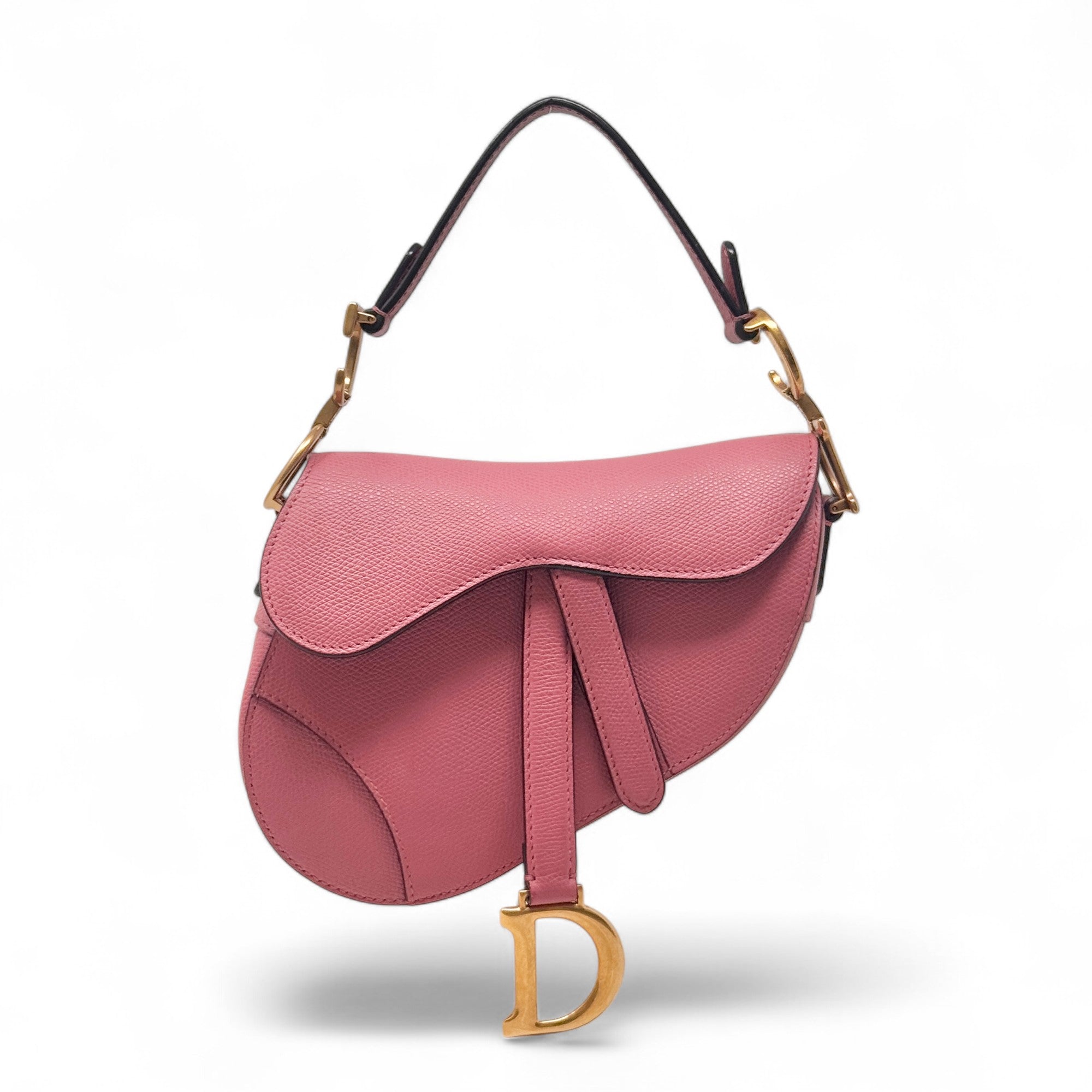 Dior Pink Mini Saddle With Strap