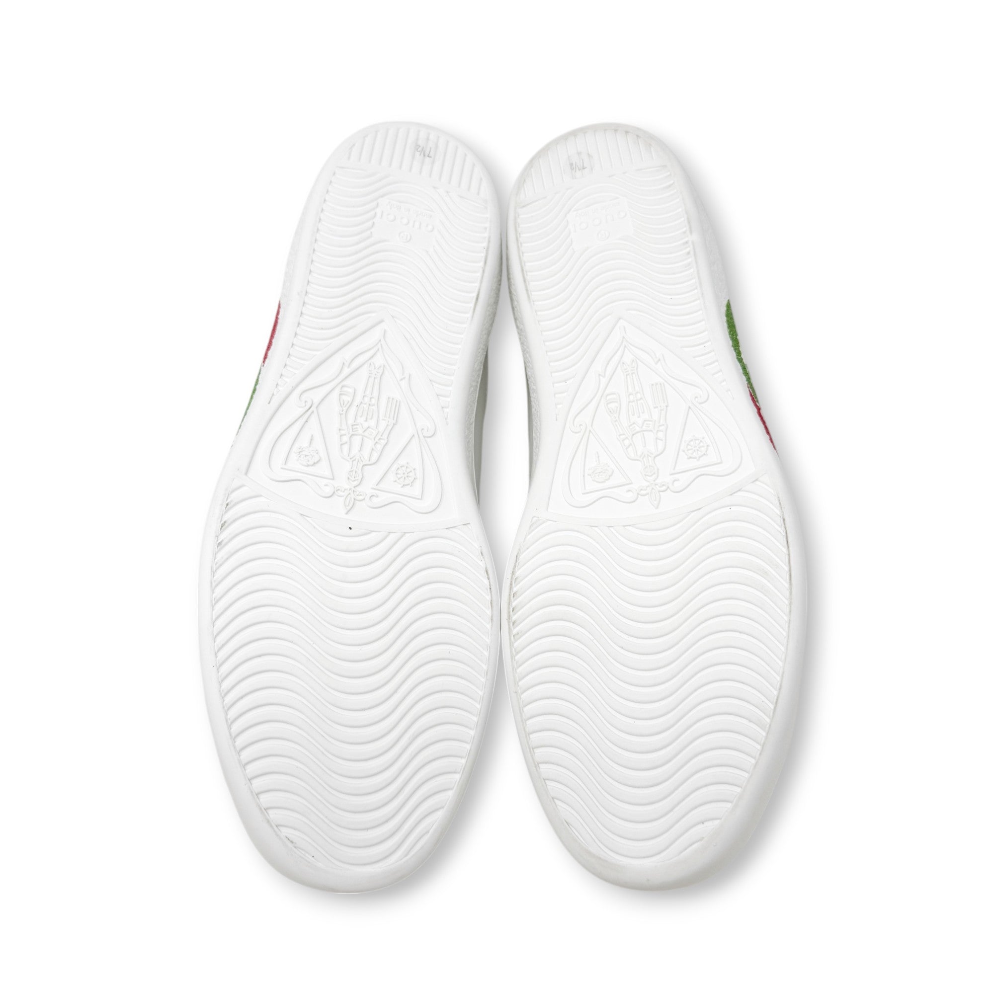 Gucci White Interlocking G Ace Sneakers 7.5