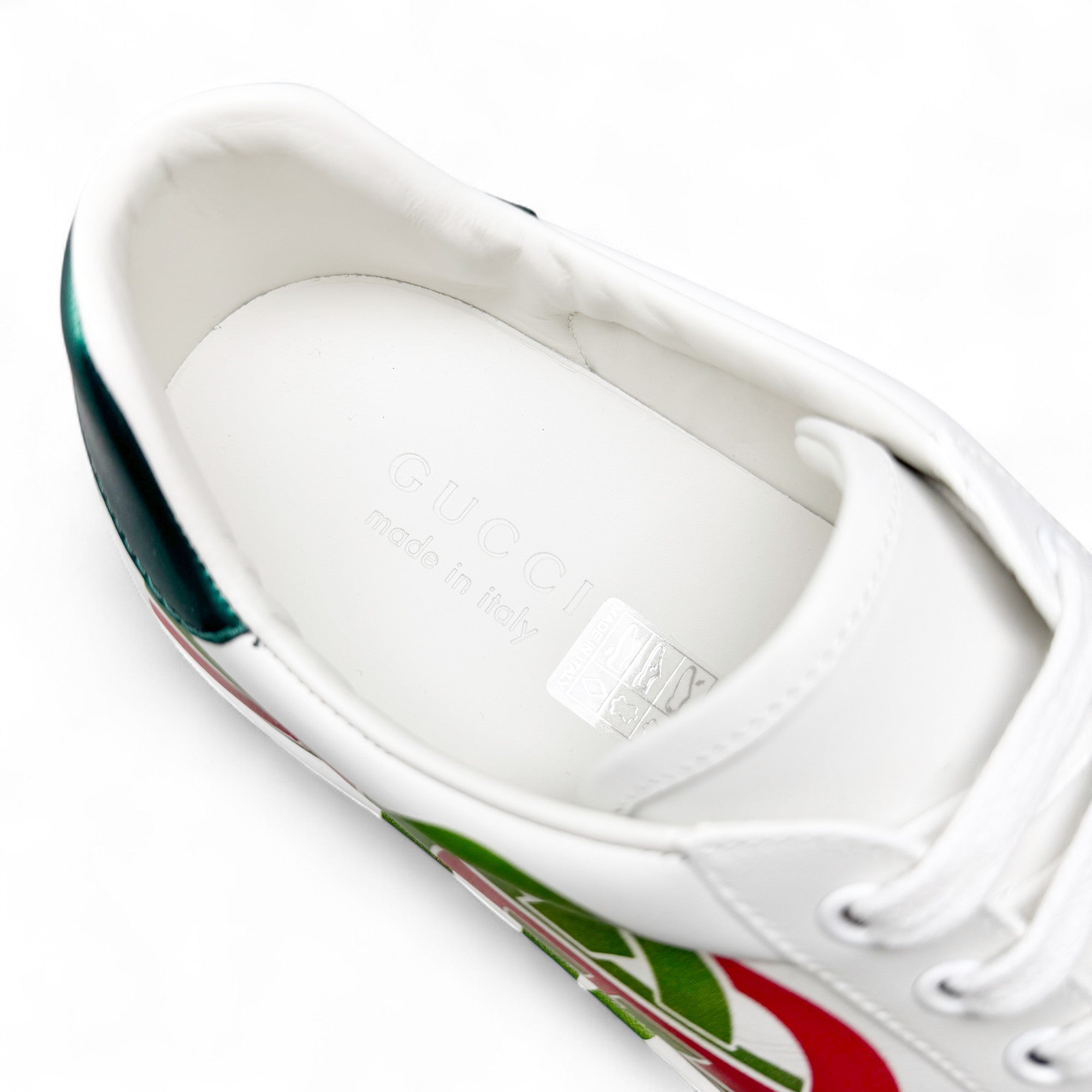 Gucci White Interlocking G Ace Sneakers 7.5