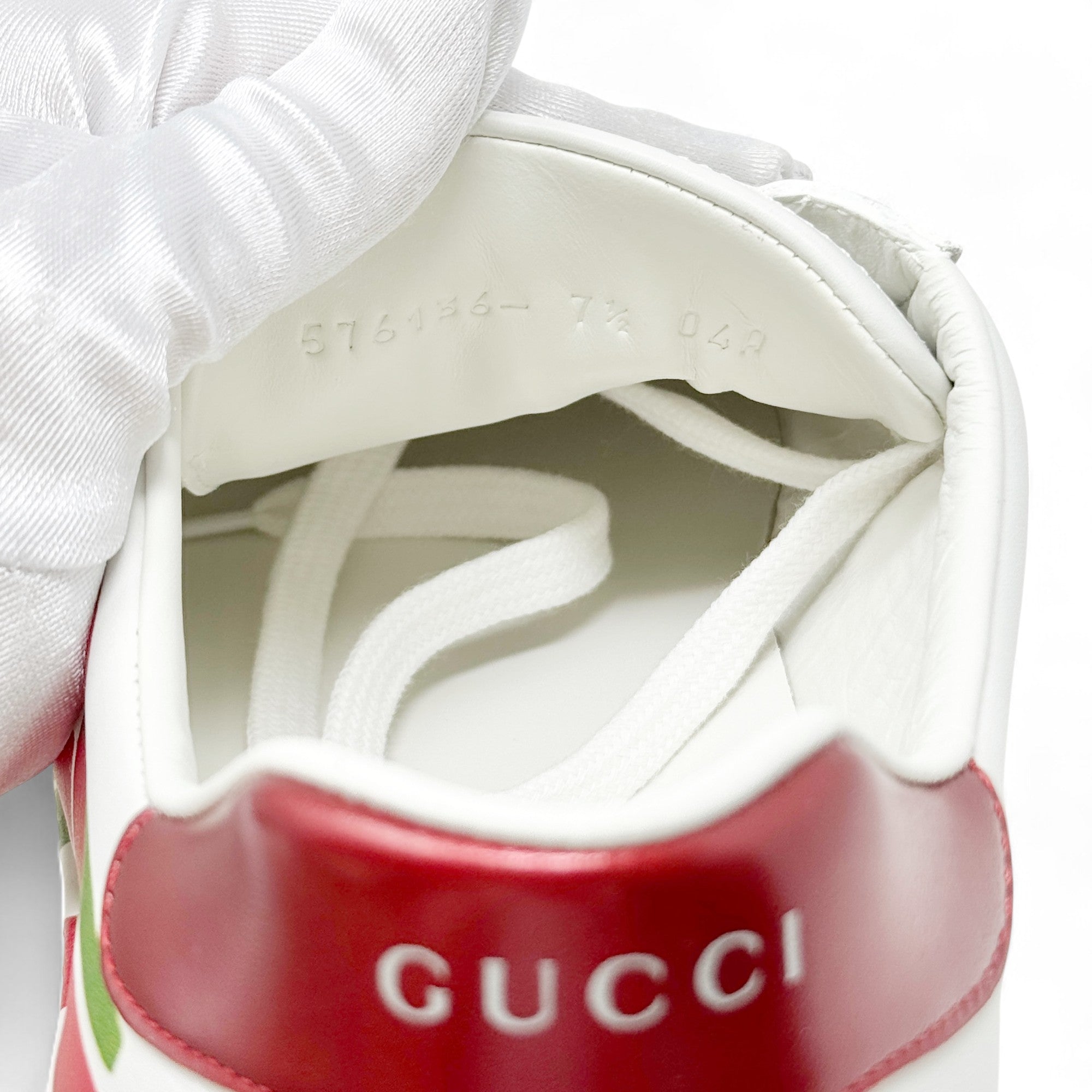 Gucci White Interlocking G Ace Sneakers 7.5