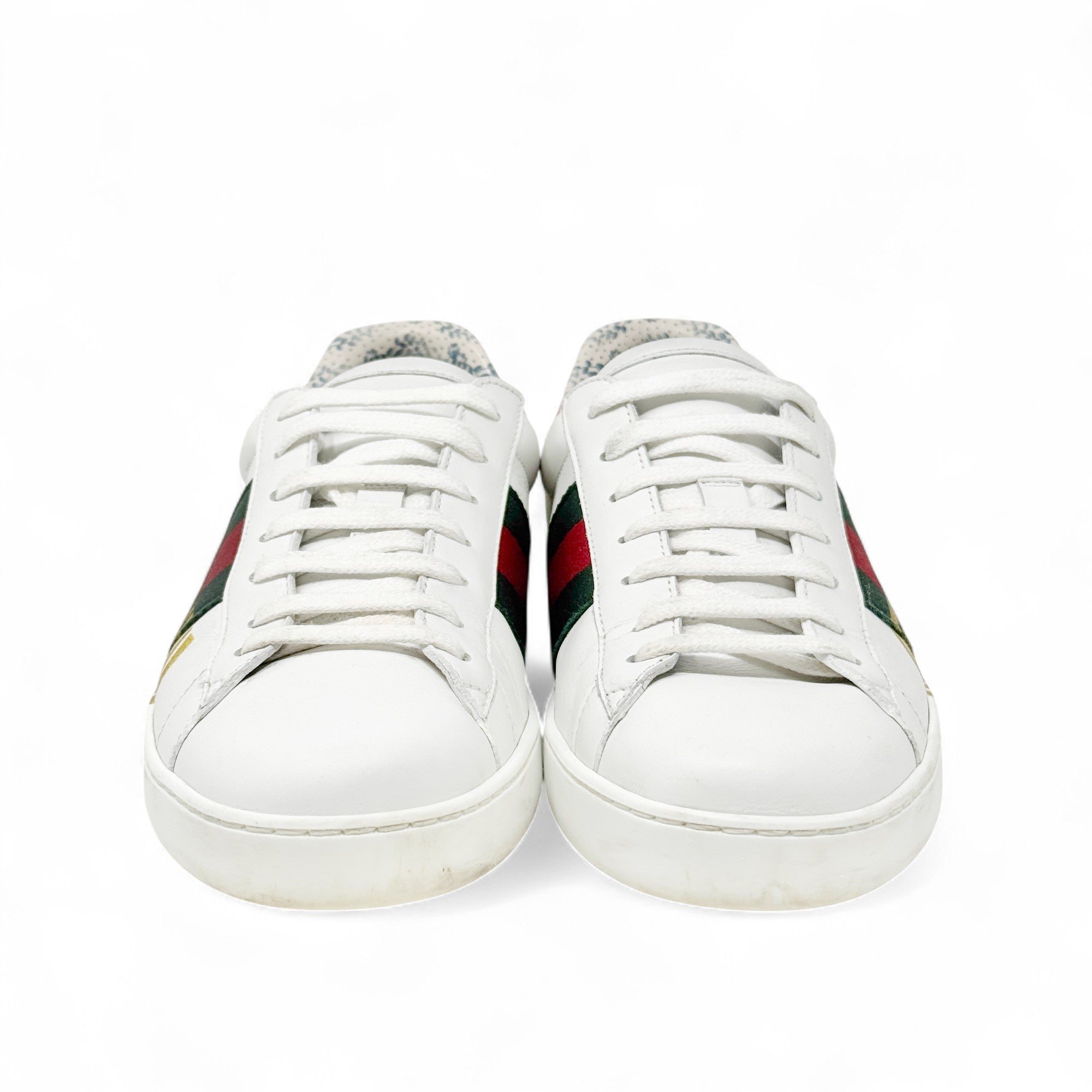 Gucci White Guccy Print Ace Sneakers 7
