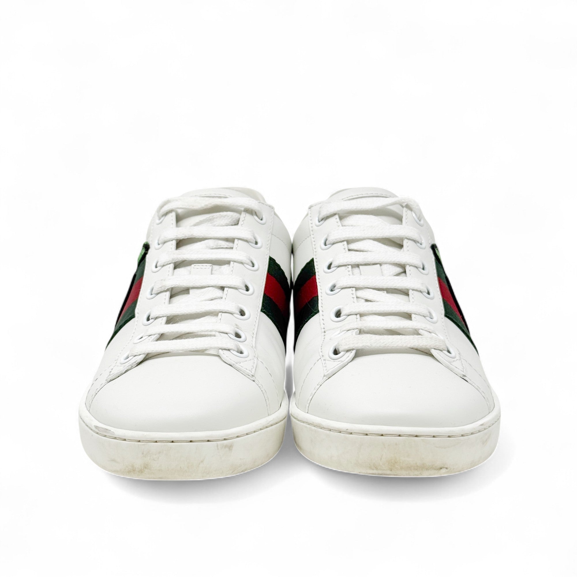 Gucci White GG Apple Ace Sneakers 36.5