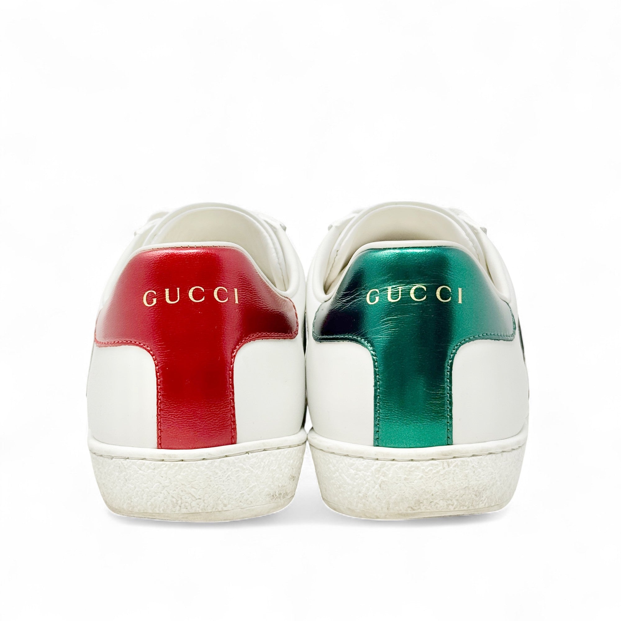 Gucci White GG Apple Ace Sneakers 36.5