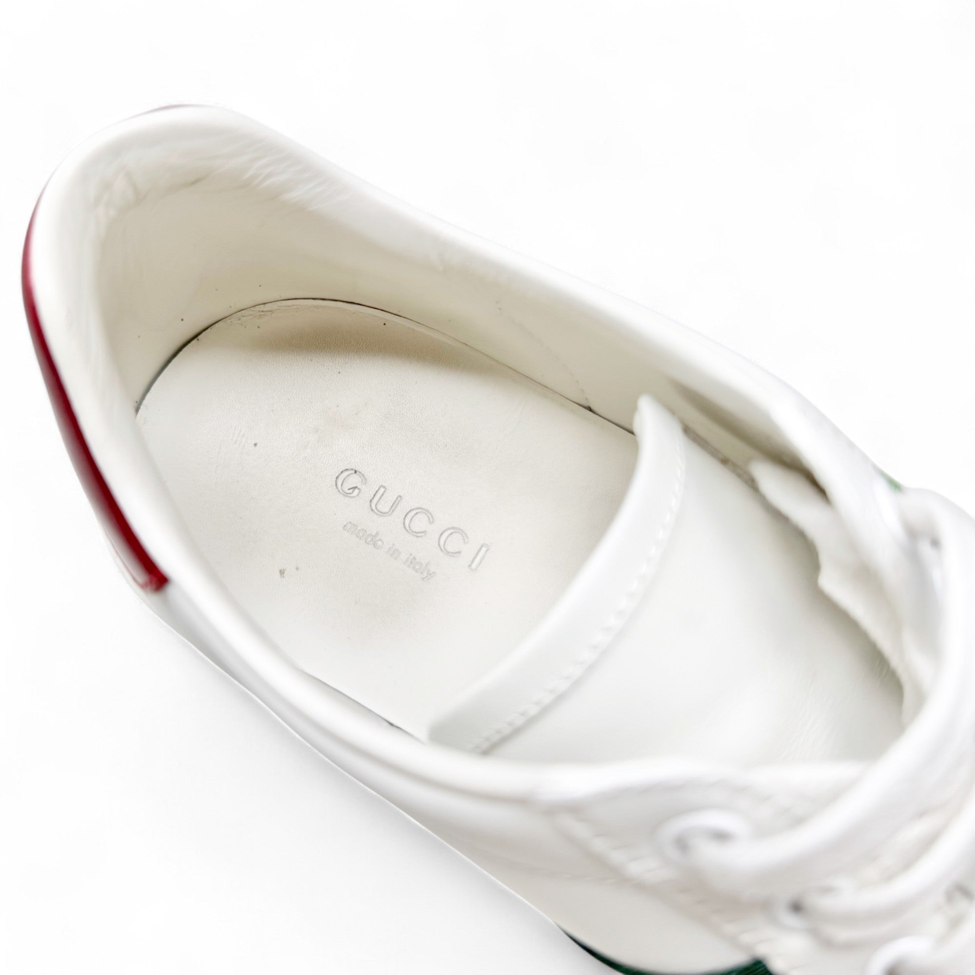 Gucci White GG Apple Ace Sneakers 36.5