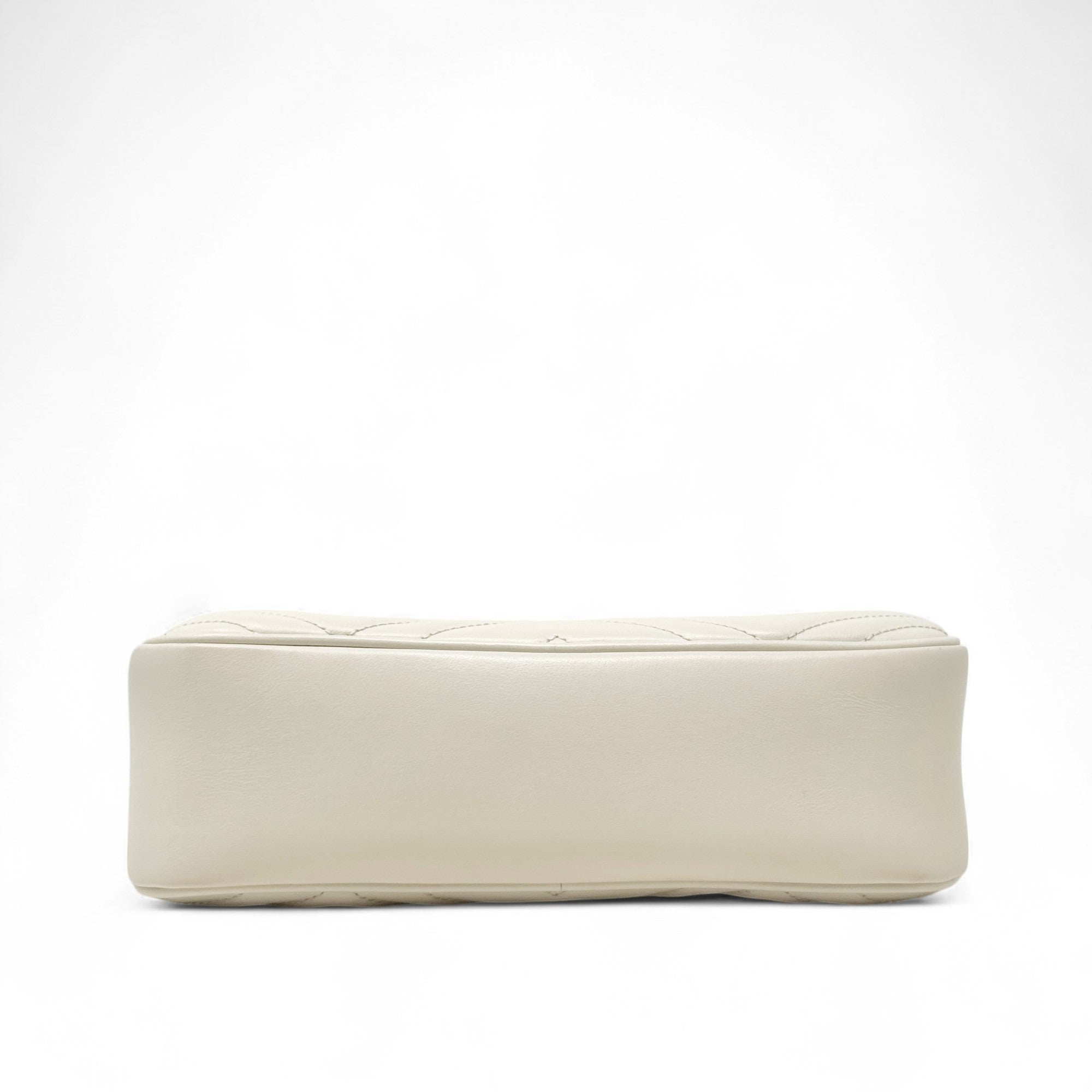 Gucci White Marmont Small Camera Bag