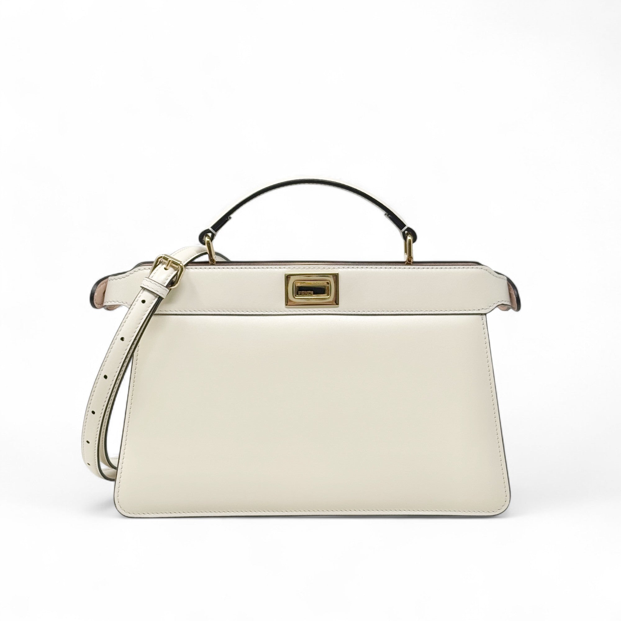 Fendi Cream East West Peekaboo IseeU Bag