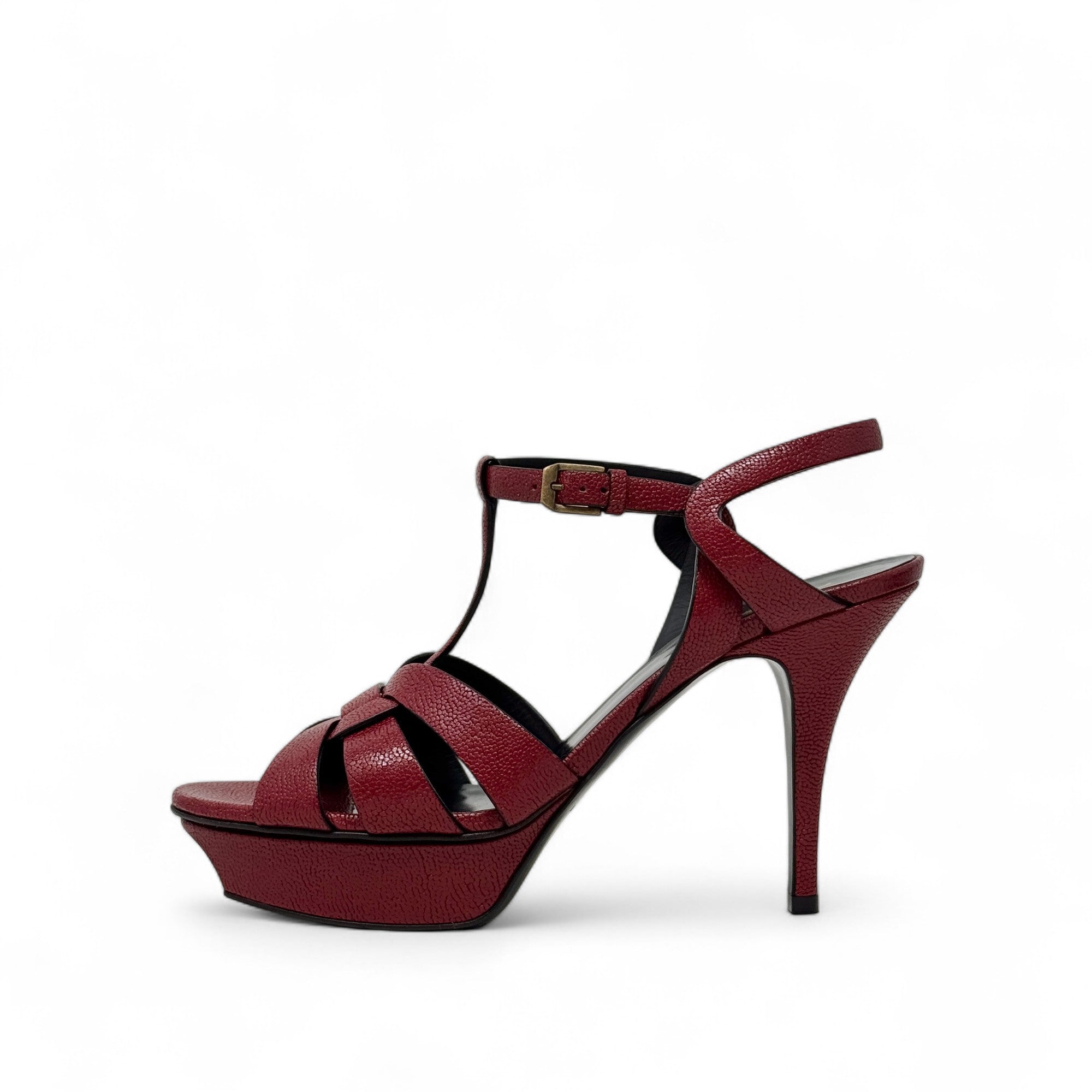Saint Laurent Red Tribute Sandals 40
