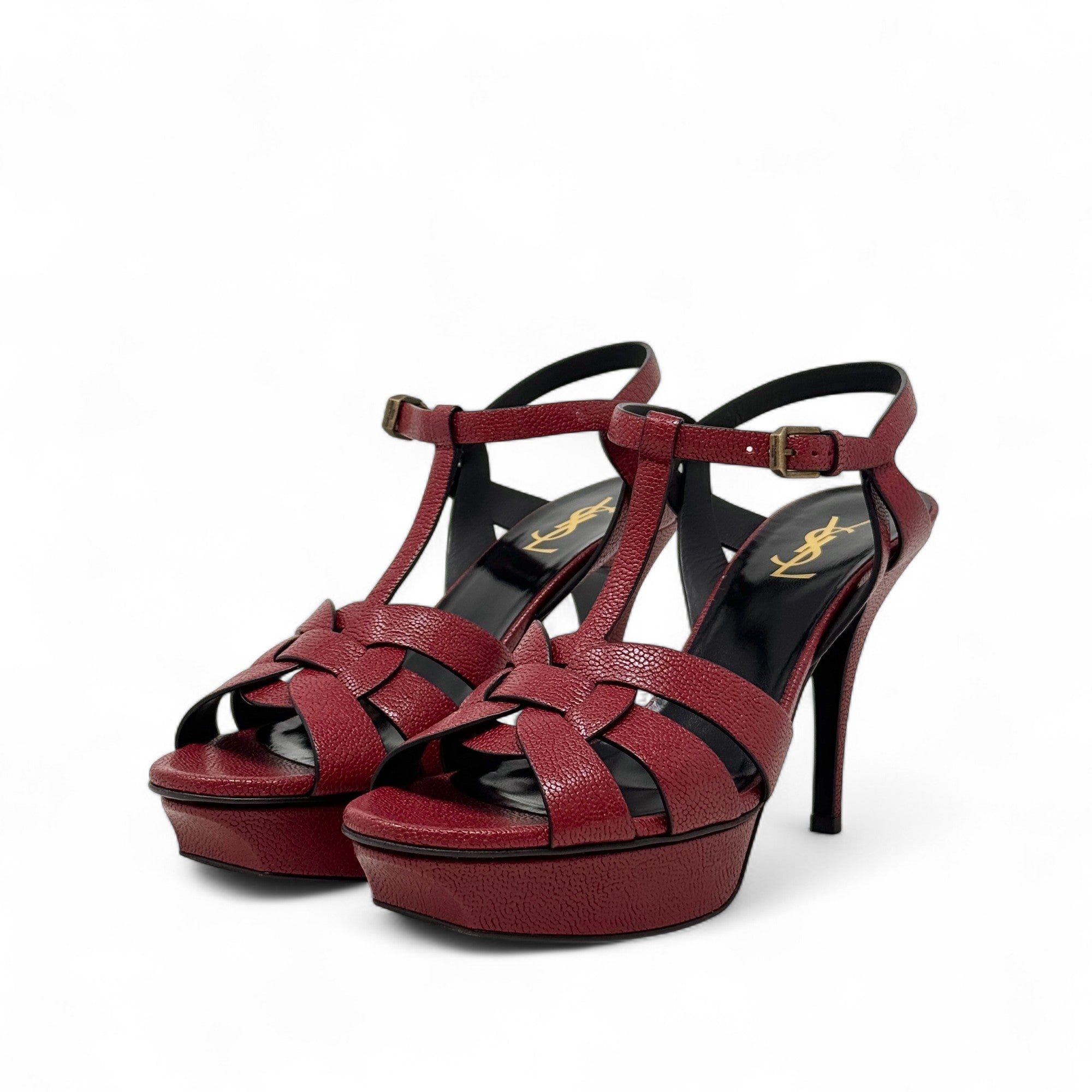 Saint Laurent Red Tribute Sandals 40