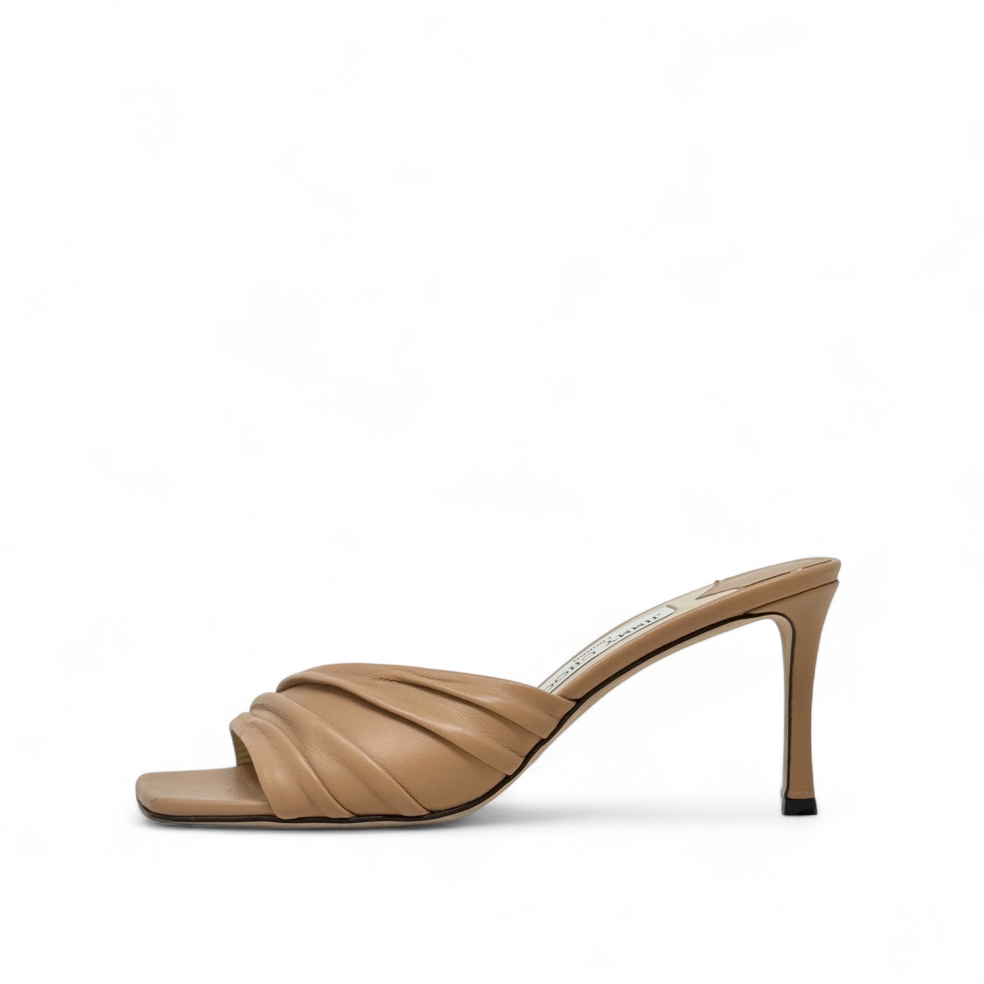 Jimmy Choo Beige Basil Mules 37.5