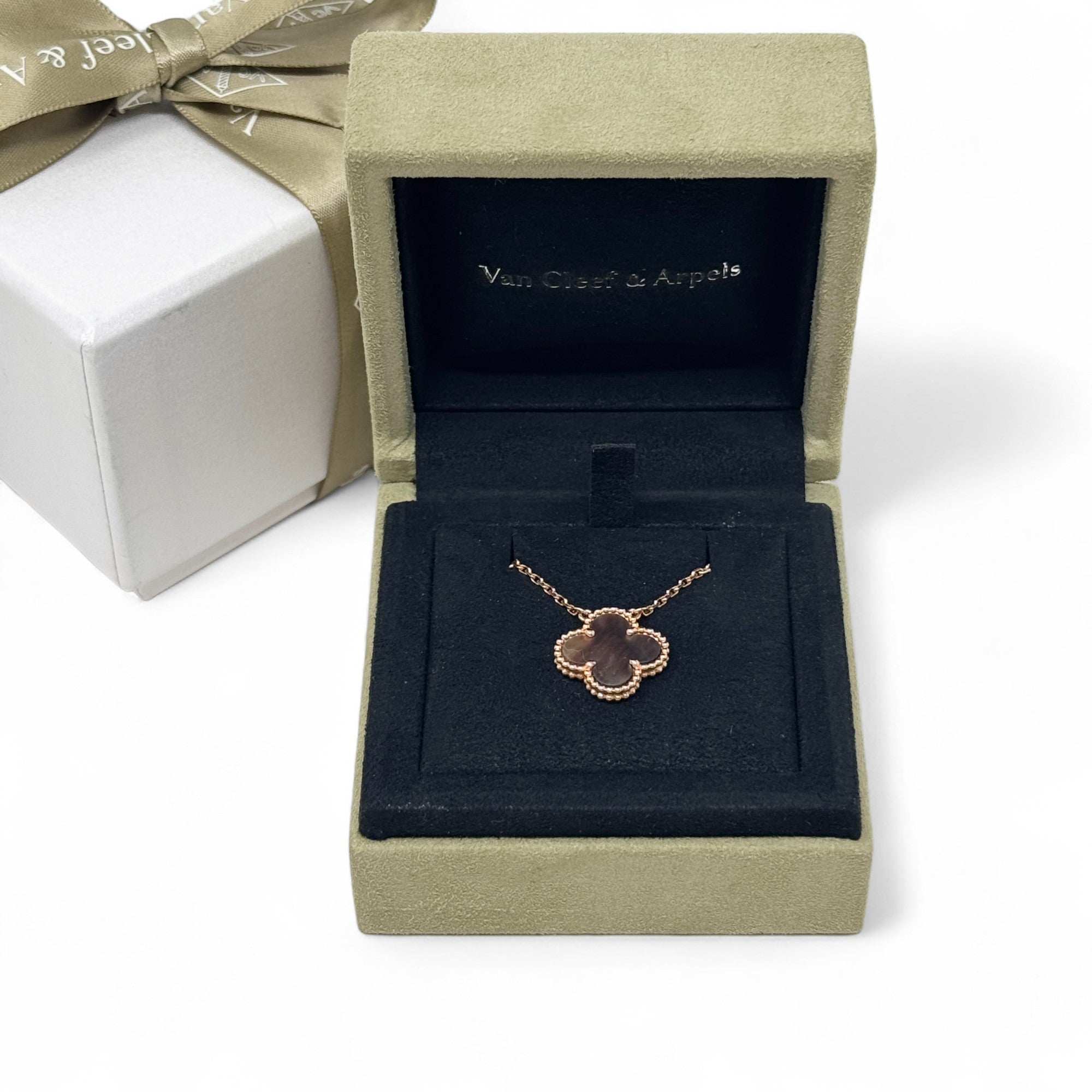 Van Cleef & Arpels Grey MOP Vintage Alhambra Pendant