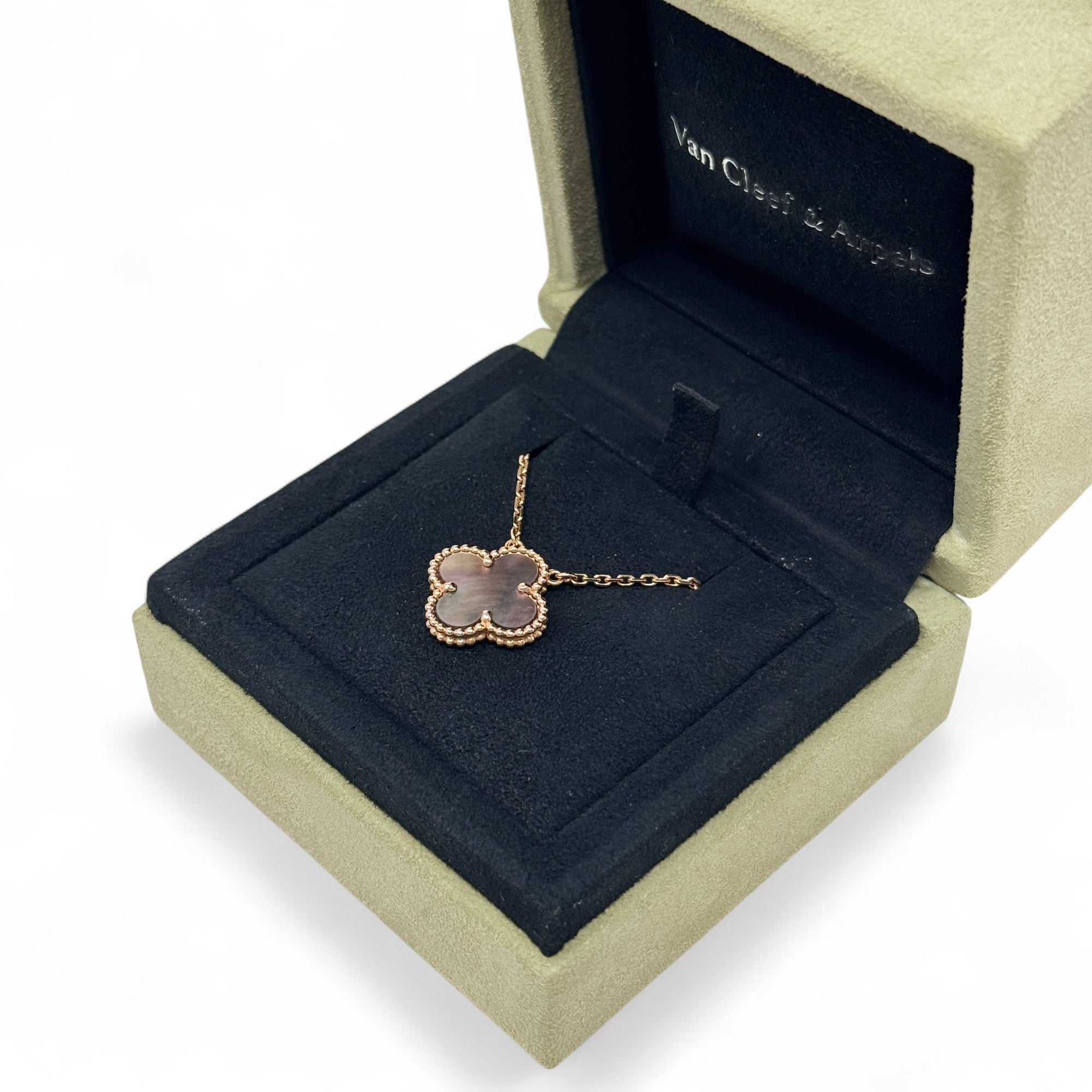 Van Cleef & Arpels Grey MOP Vintage Alhambra Pendant