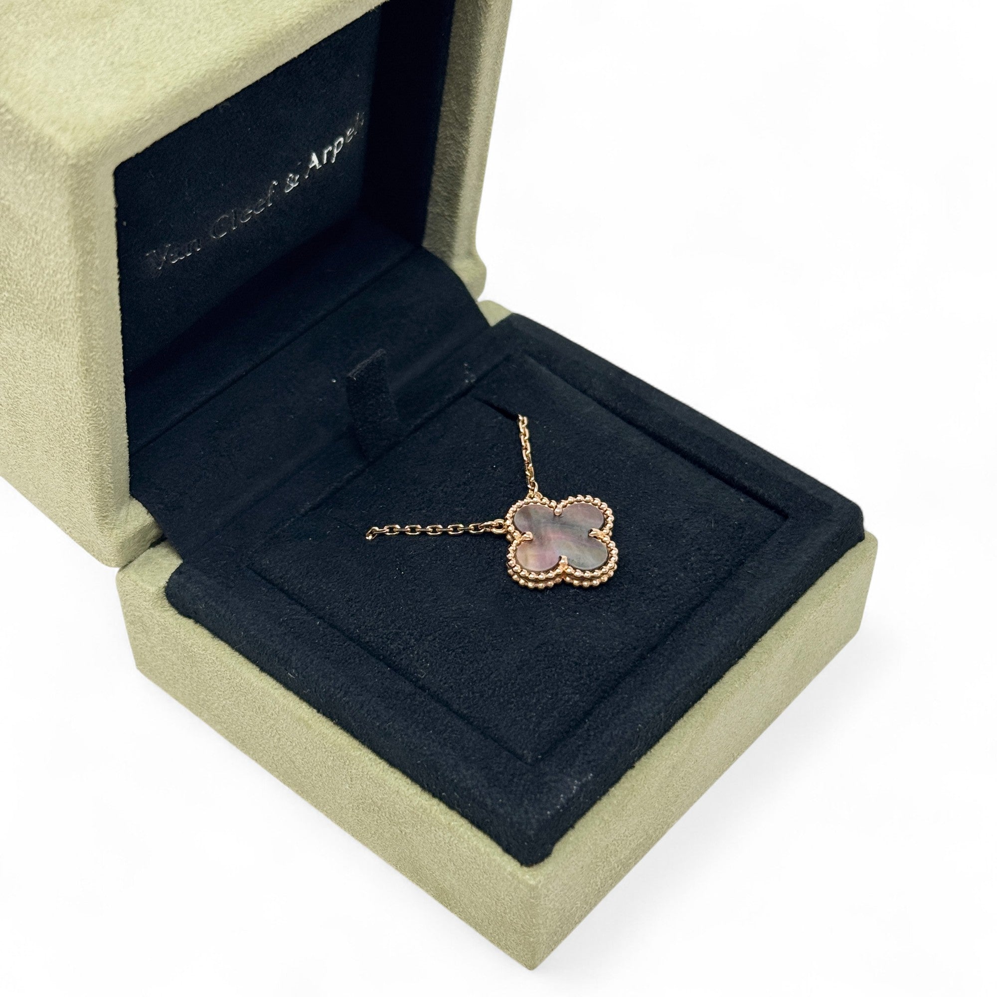 Van Cleef & Arpels Grey MOP Vintage Alhambra Pendant