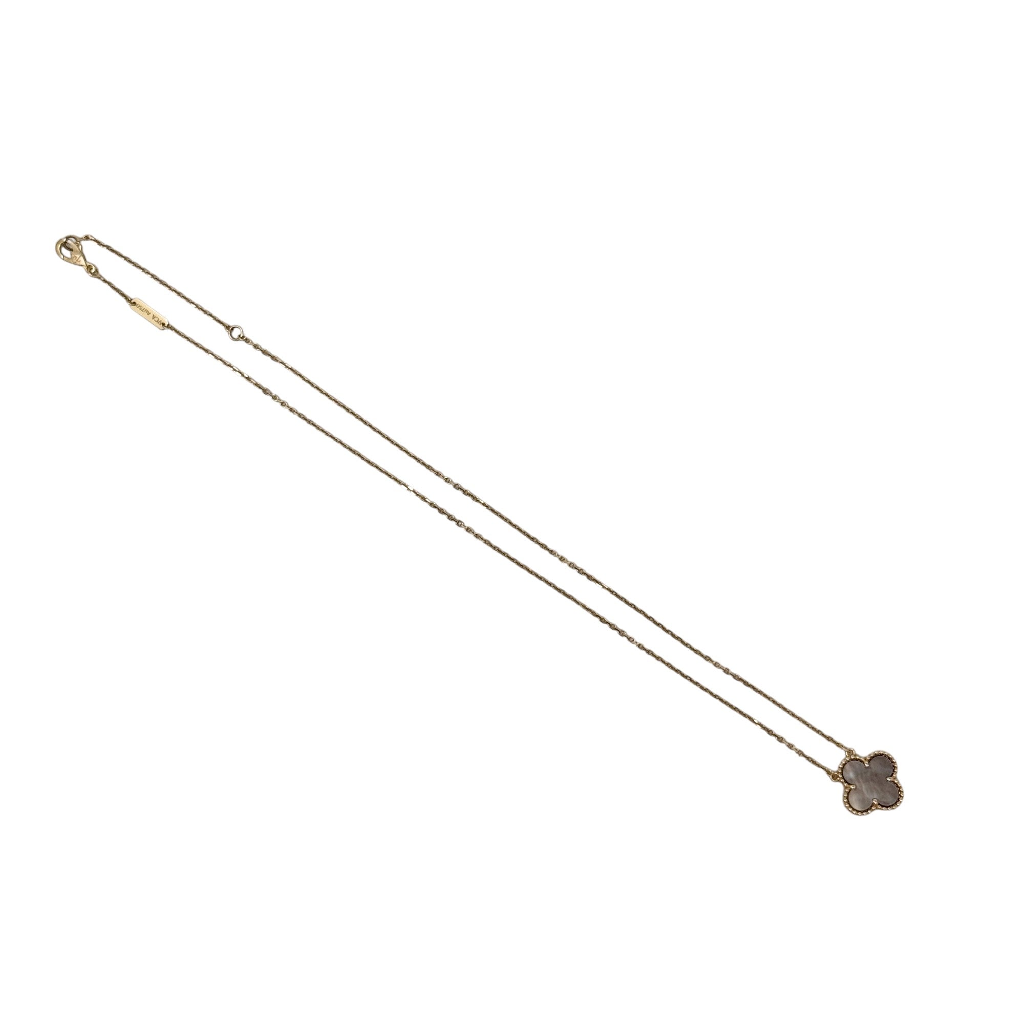 Van Cleef & Arpels Grey MOP Vintage Alhambra Pendant