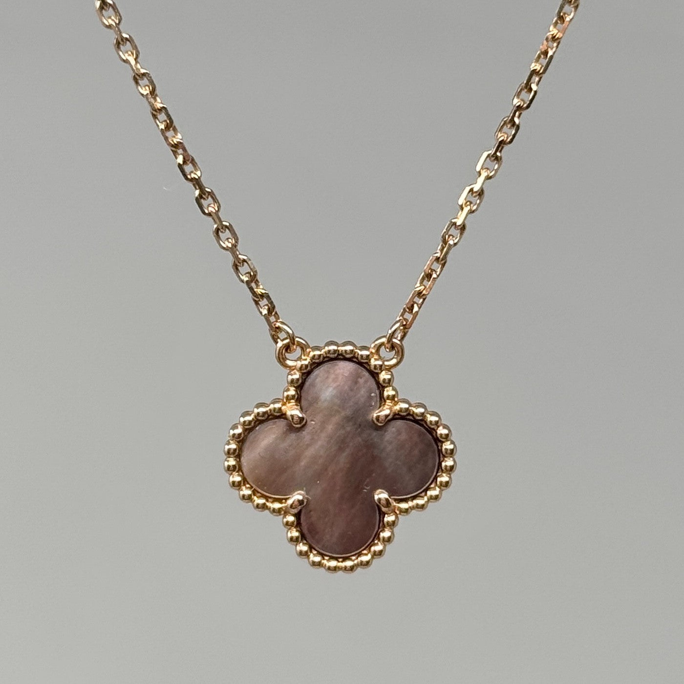 Van Cleef & Arpels Grey MOP Vintage Alhambra Pendant
