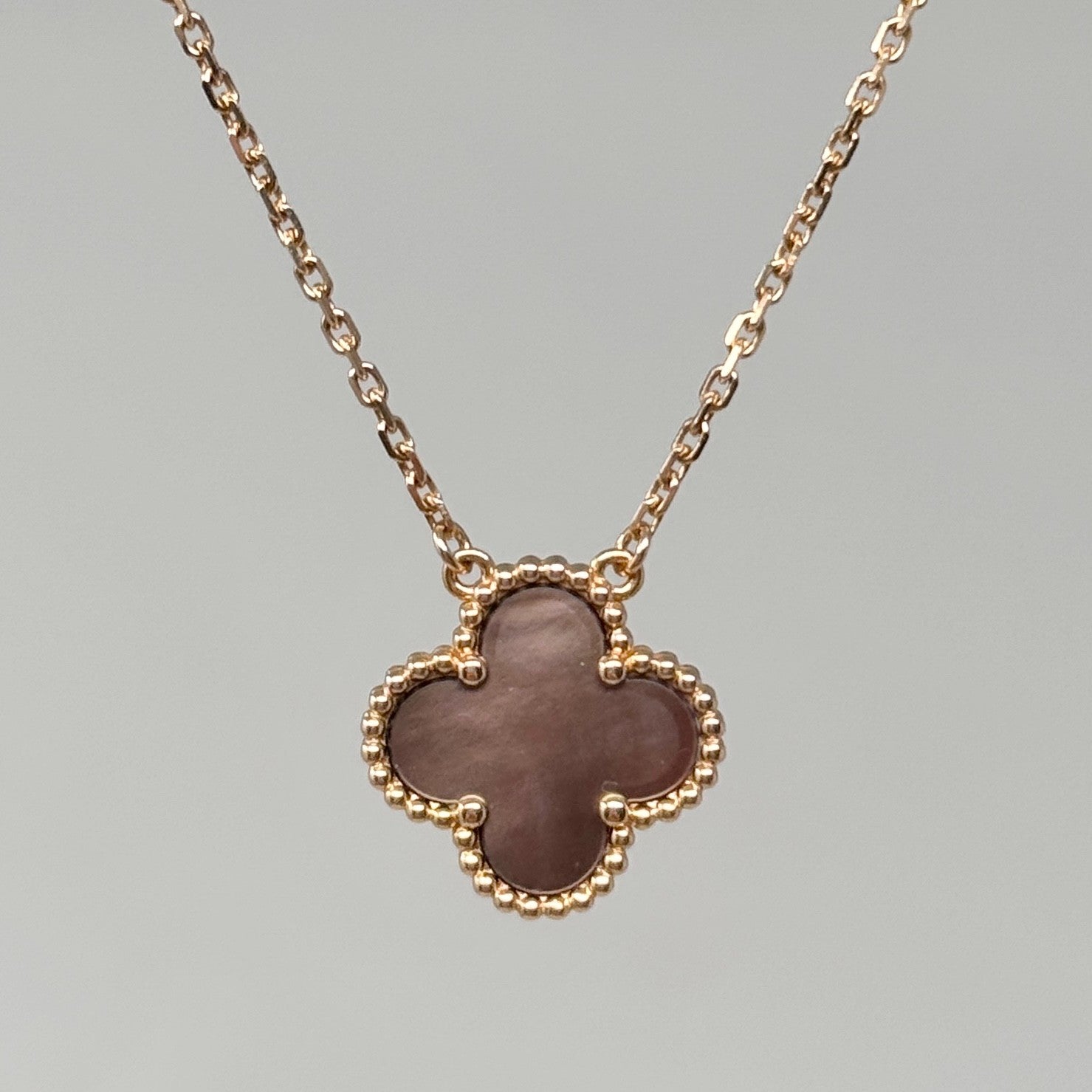 Van Cleef & Arpels Grey MOP Vintage Alhambra Pendant