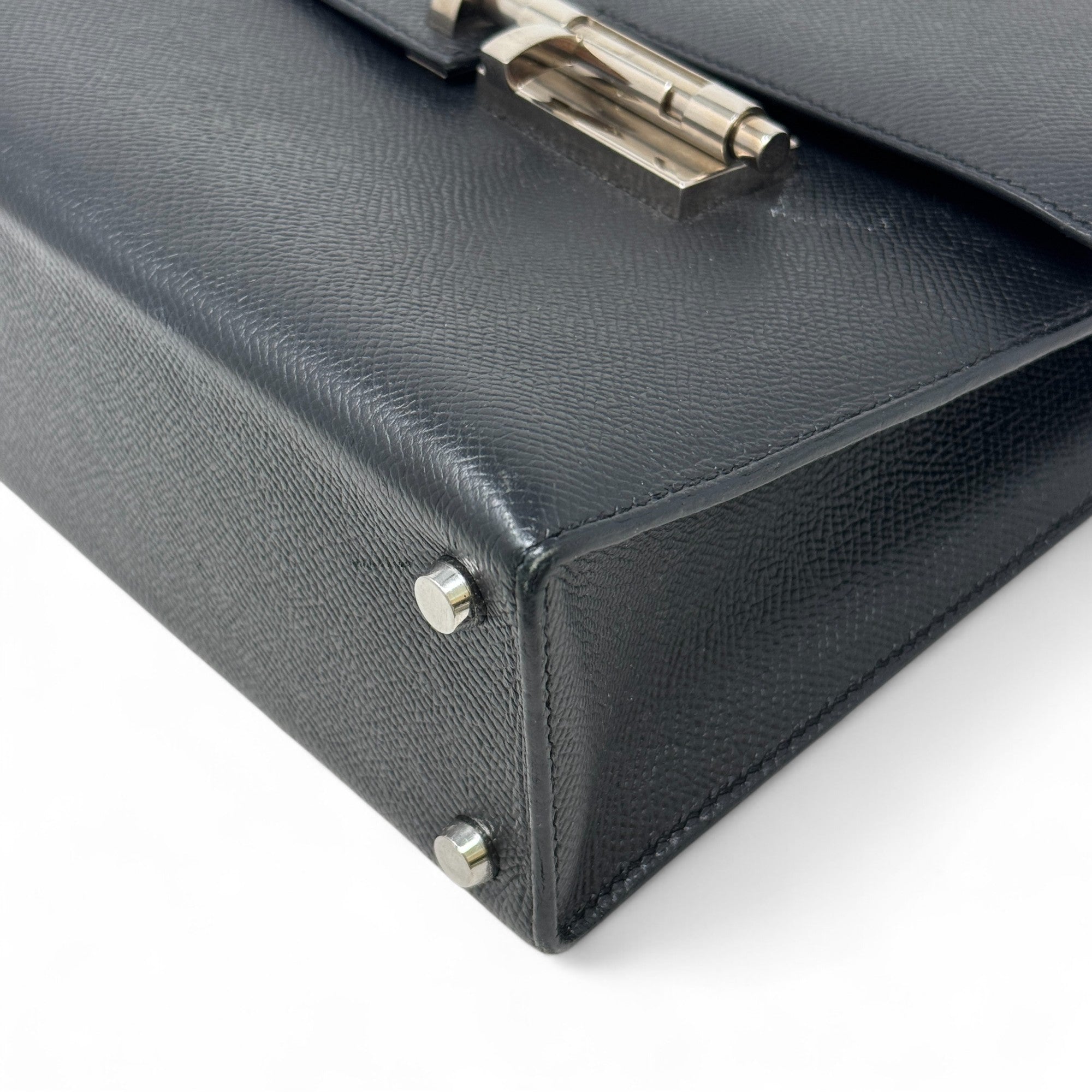 Hermes Noir Epsom Verrou 23