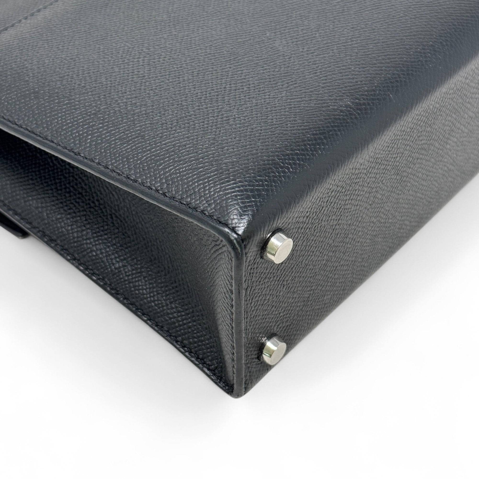 Hermes Noir Epsom Verrou 23