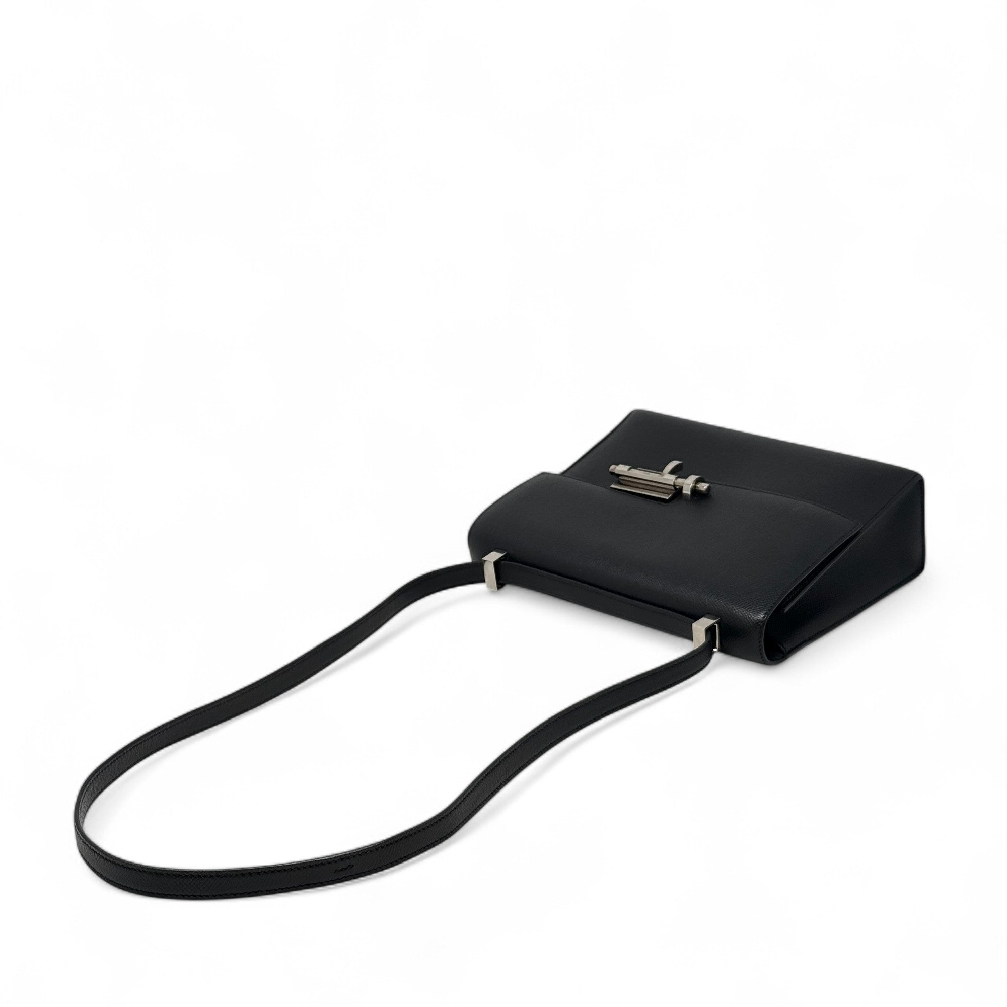 Hermes Noir Epsom Verrou 23