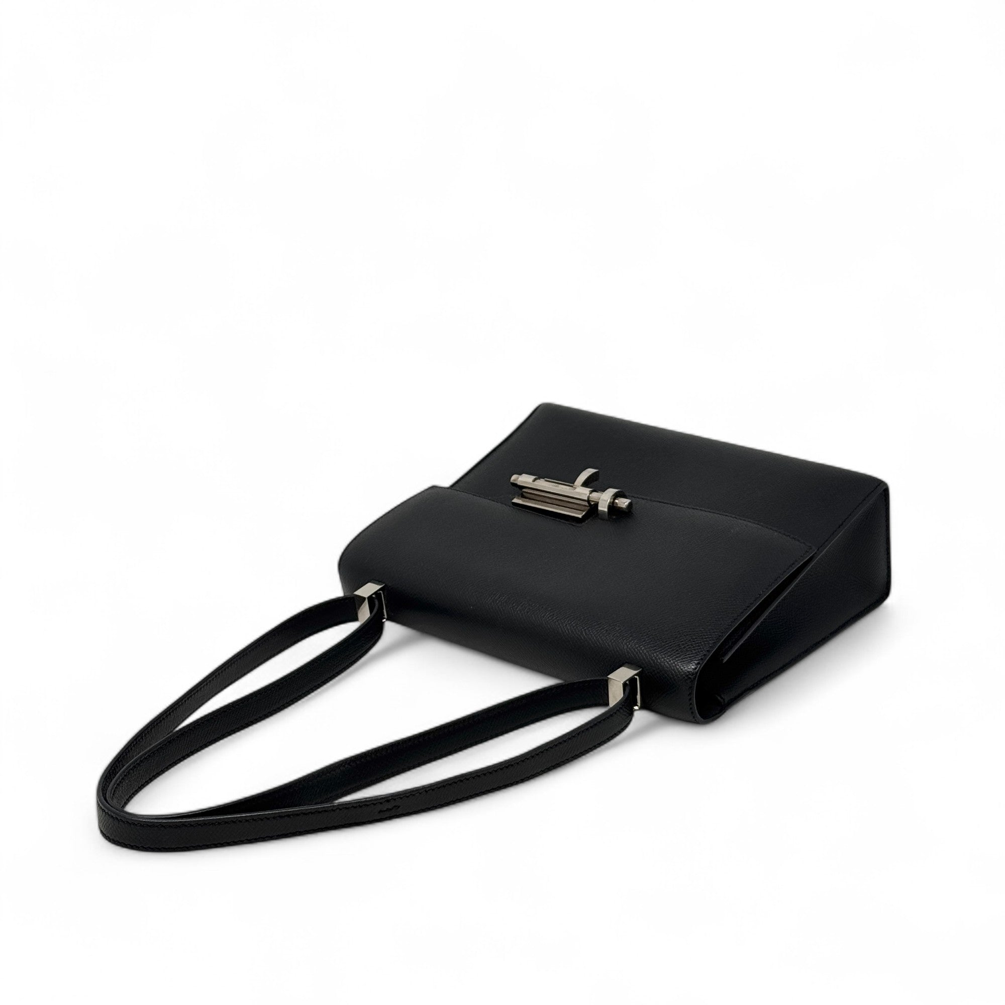 Hermes Noir Epsom Verrou 23