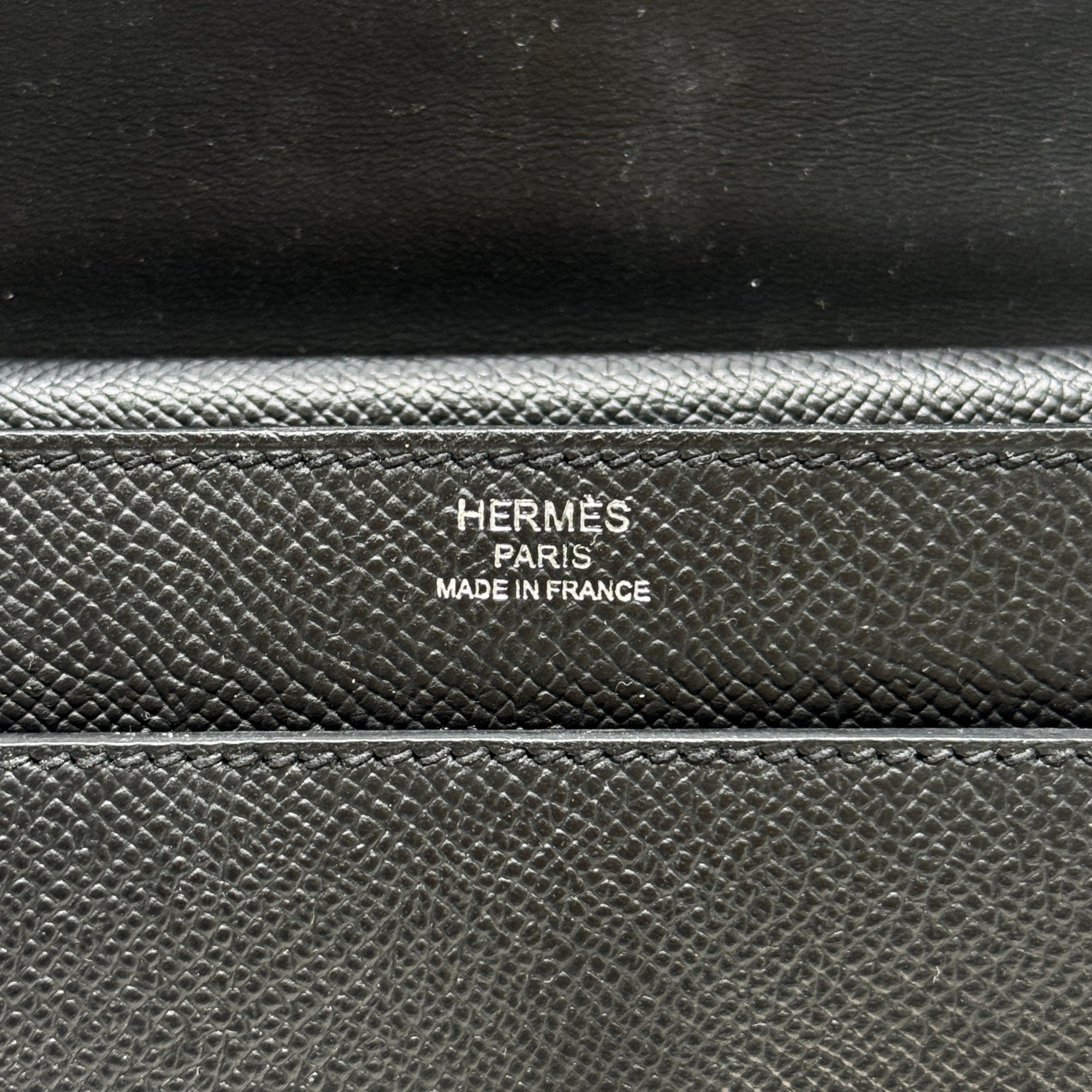 Hermes Noir Epsom Verrou 23
