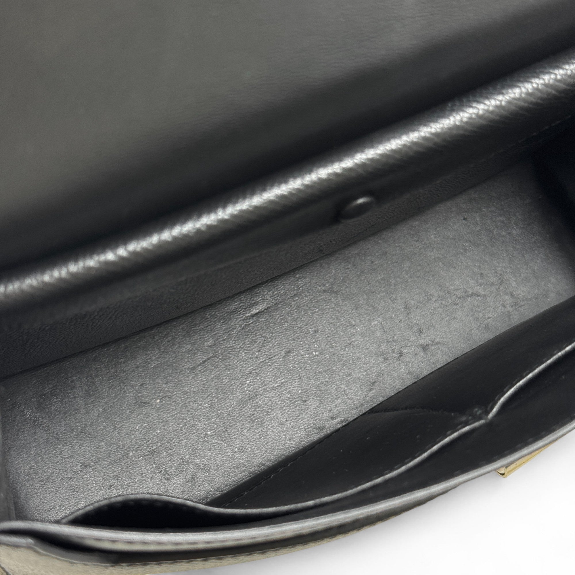Hermes Noir Epsom Verrou 23