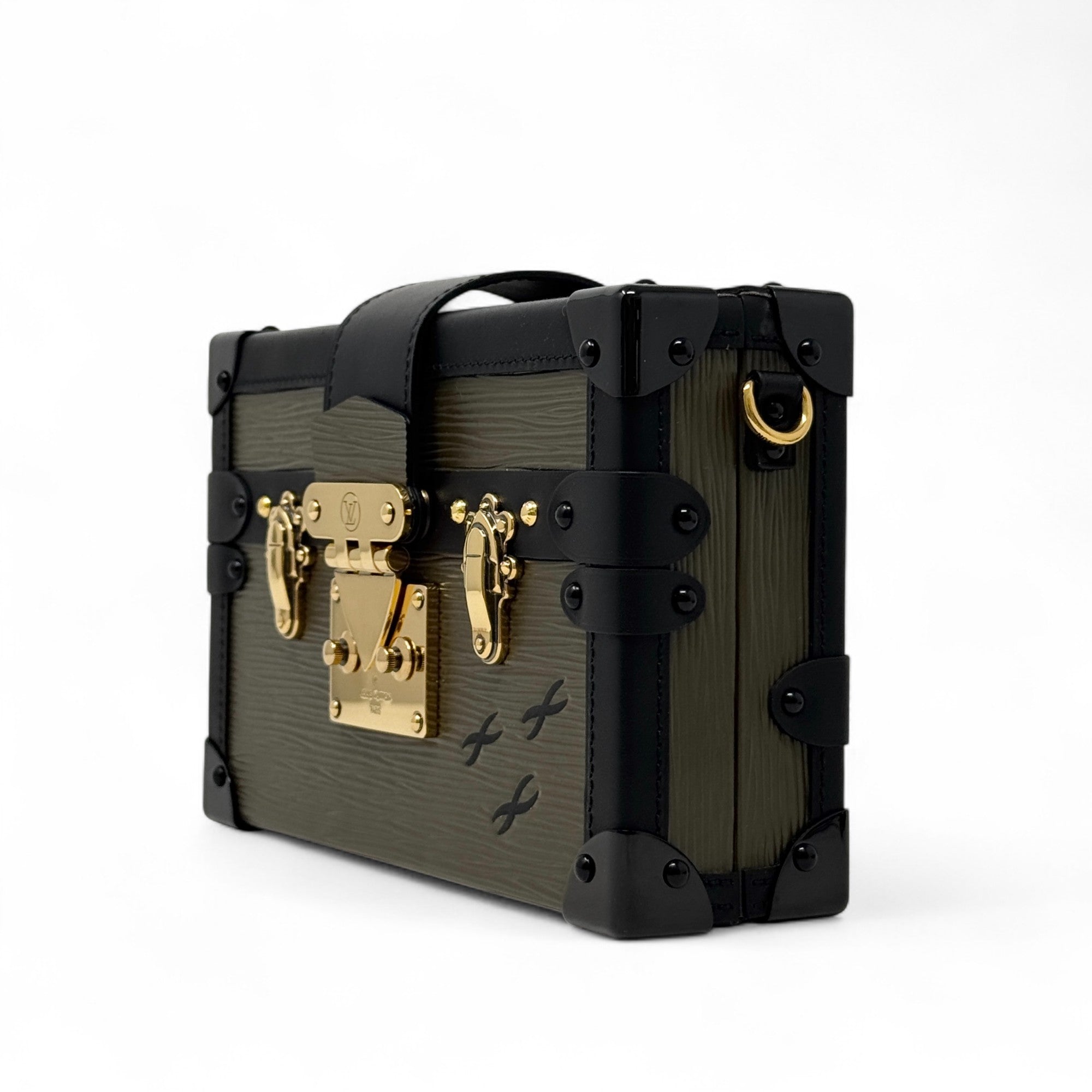 Louis Vuitton Green Epi Petite Malle